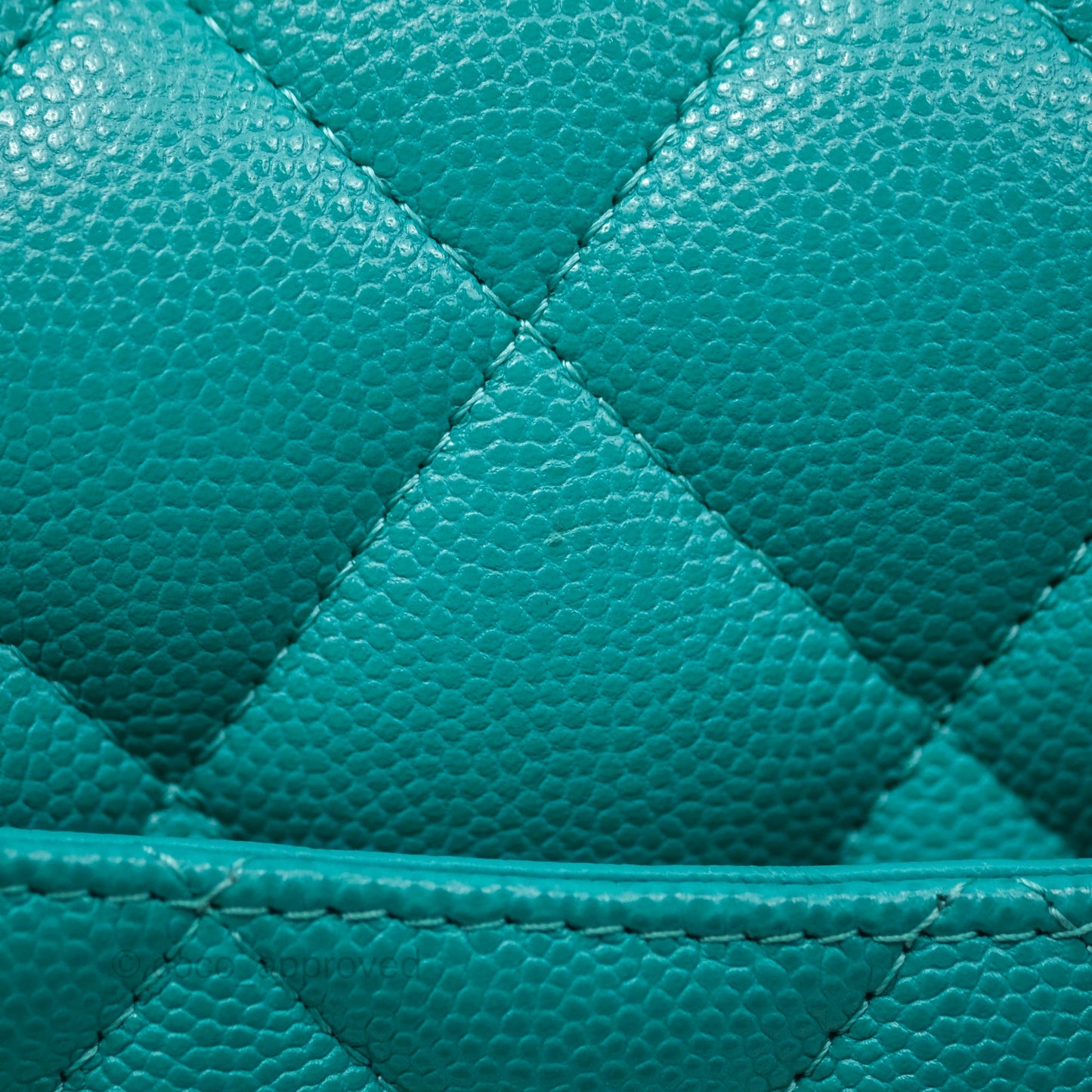 Chanel Jumbo Double Flap Turquoise Caviar Gold Hardware⁣⁣