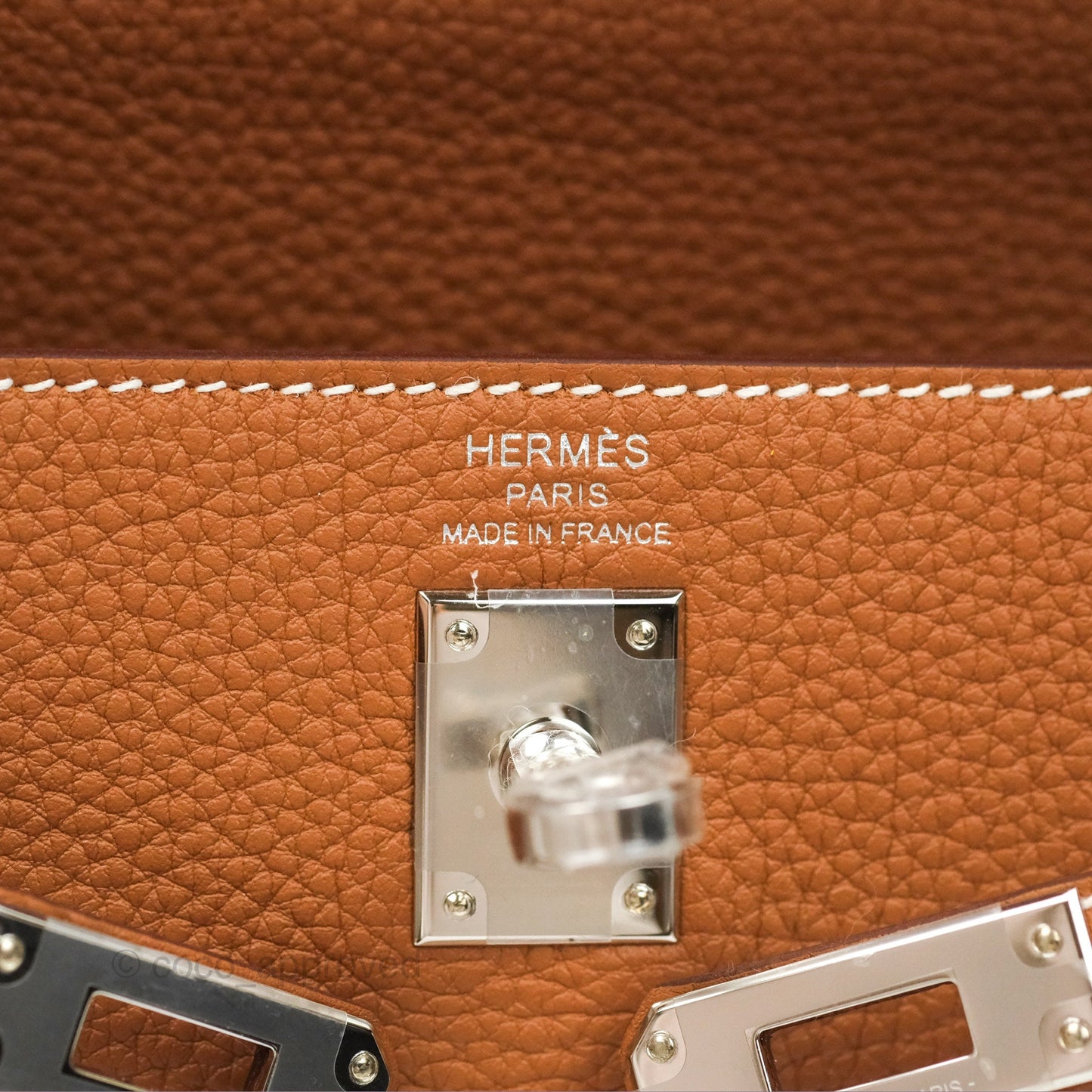 Hermès Retourne Kelly 25 Gold Togo Palladium Hardware