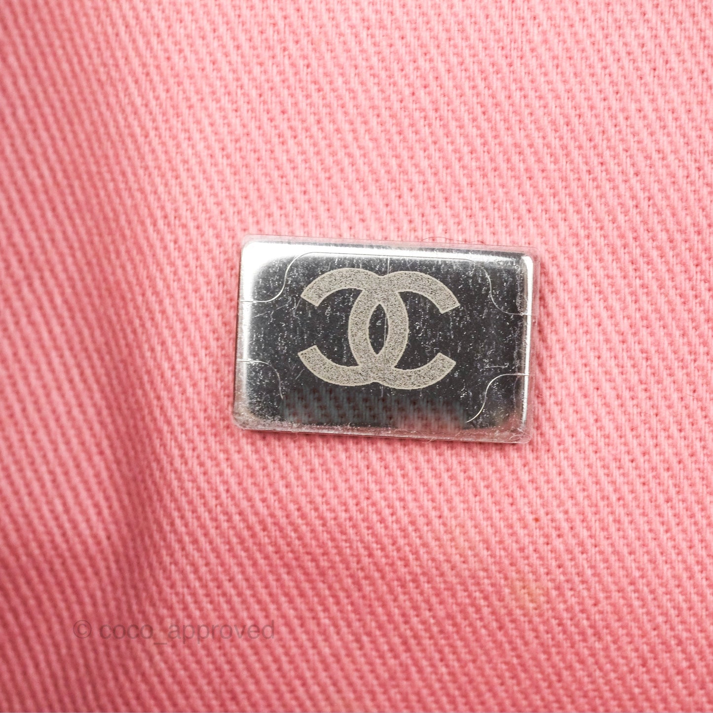 Chanel Deauville Bowling Bag Pink Silver Hardware