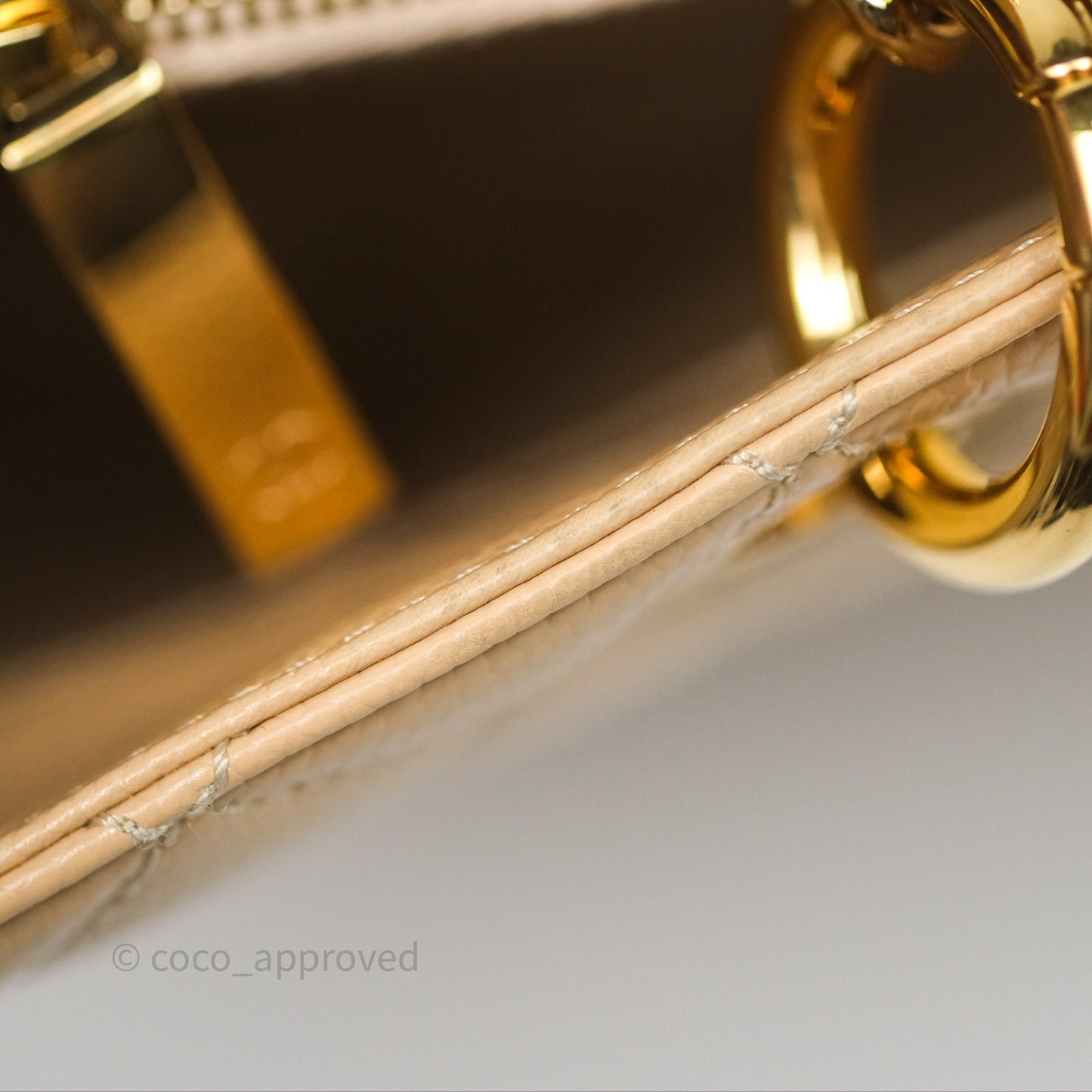 Chanel GST Beige Caviar Gold Hardware