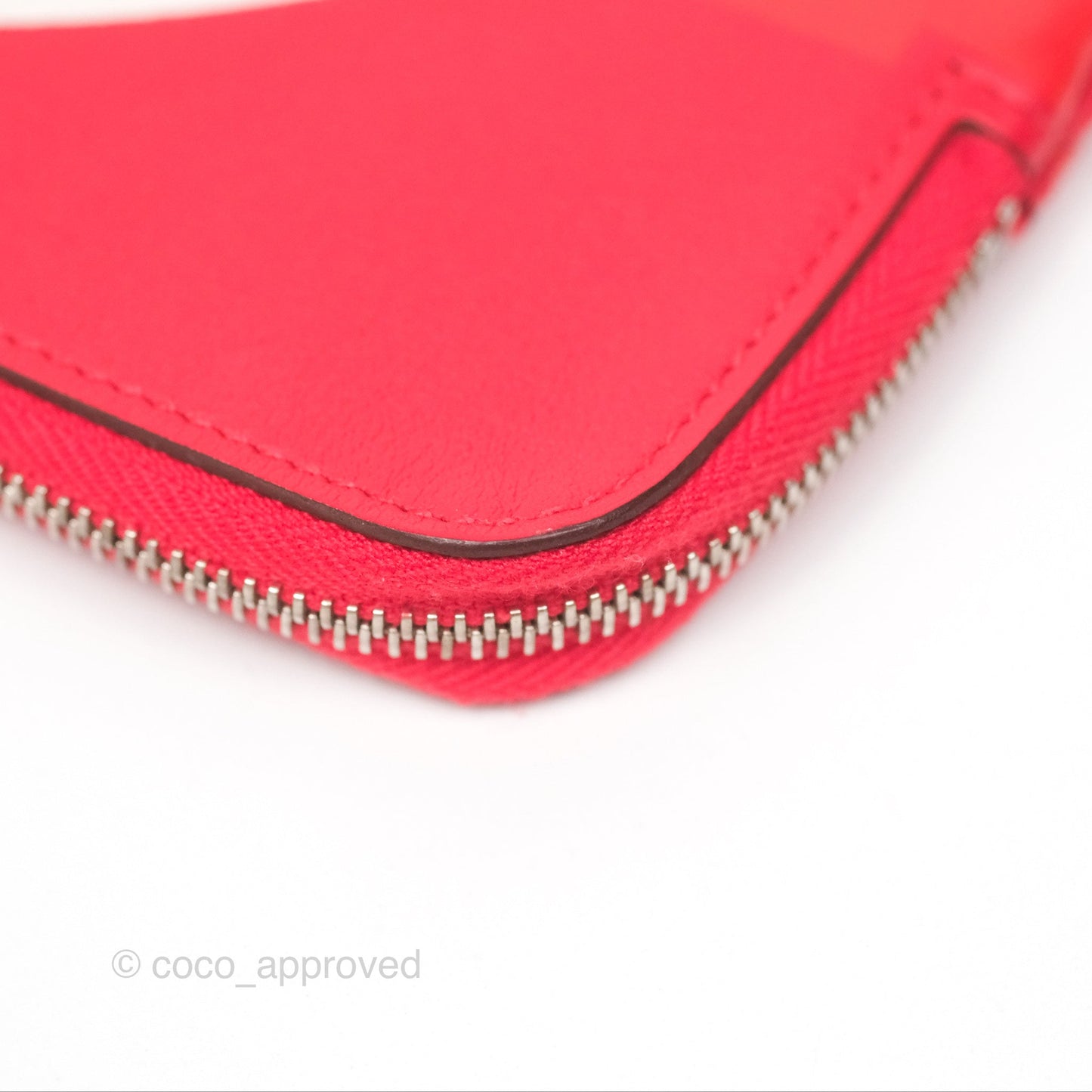Hermès Carre Pocket Long Pouch Swift Rouge De Cœur / Alezan / Rouge De Cœur