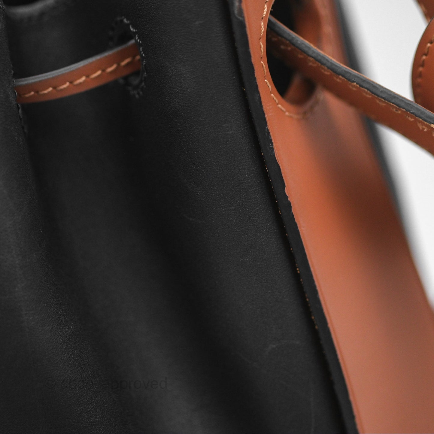 Loewe Small Balloon Bucket Bag Black Tan Calfskin