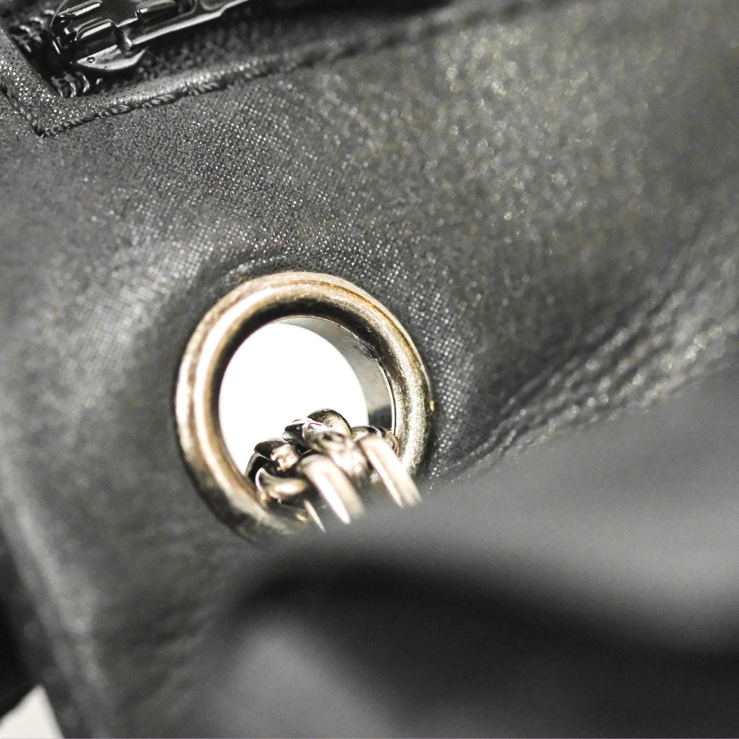 Chanel Mini Reissue 224 Double Flap Black Iridescent Calfskin Ruthenium Hardware
