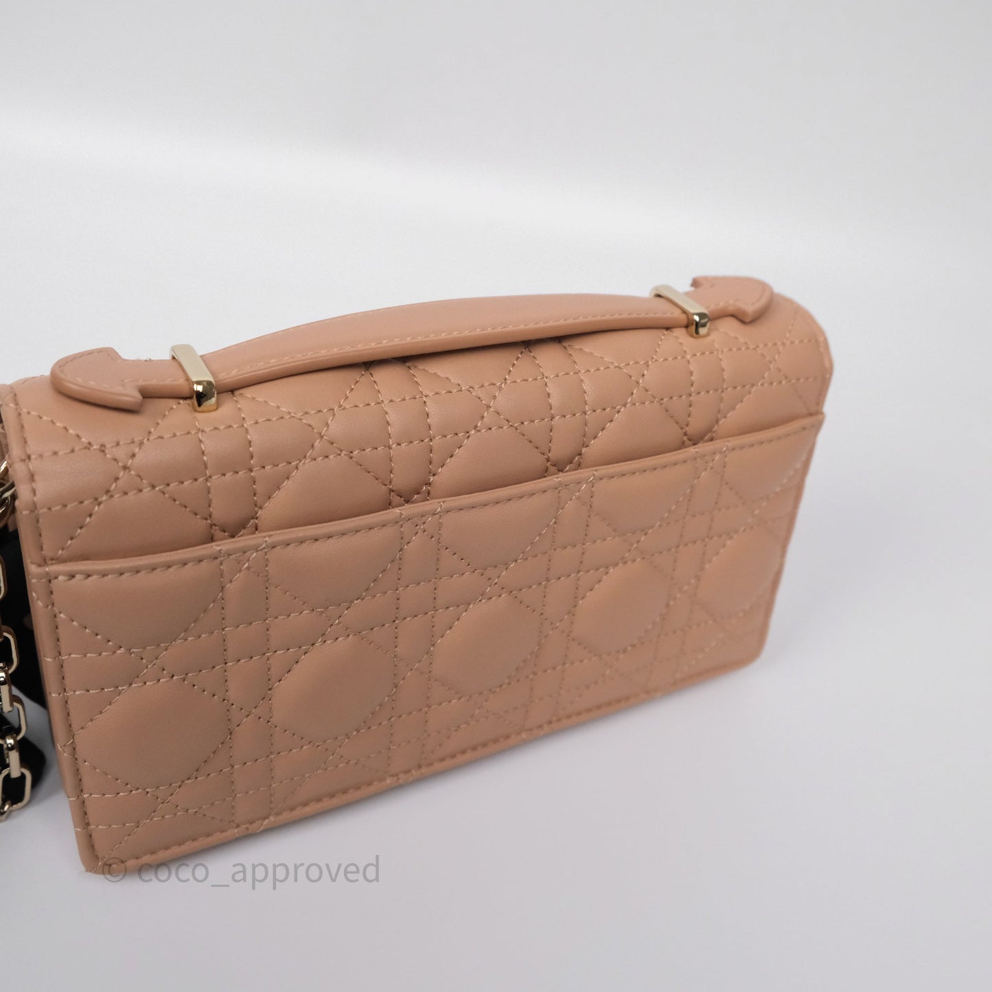 Dior My Dior Mini Bag Rose des Vents Cannage Lambskin