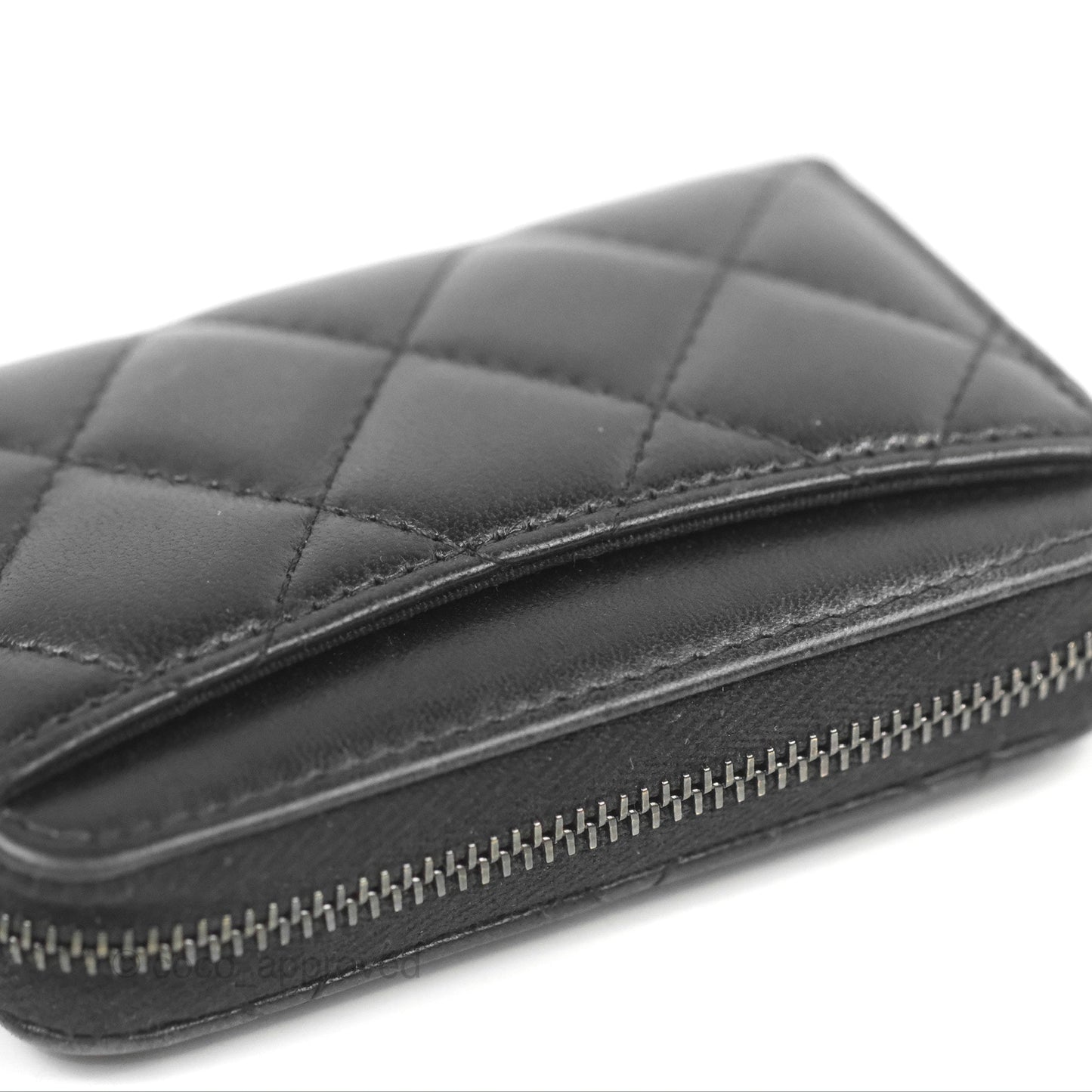 Chanel Classic Zipped Coin Purse So Black Lambskin