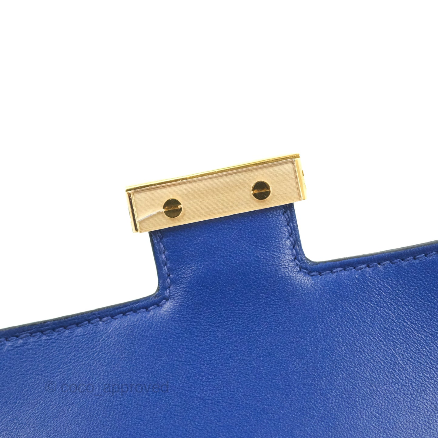 Hermès Constance Mini 18cm Bleu Electric Epsom Gold Hardware