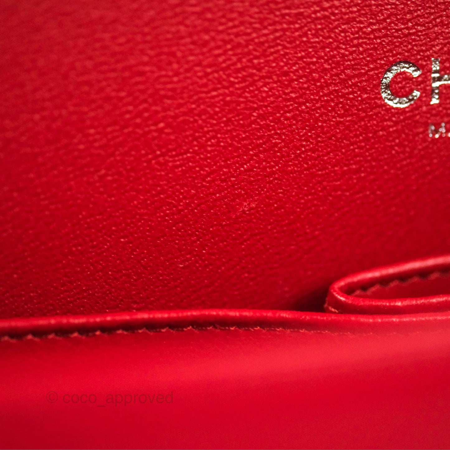 Chanel Jumbo Double Flap Red Lambskin Silver Hardware⁣⁣