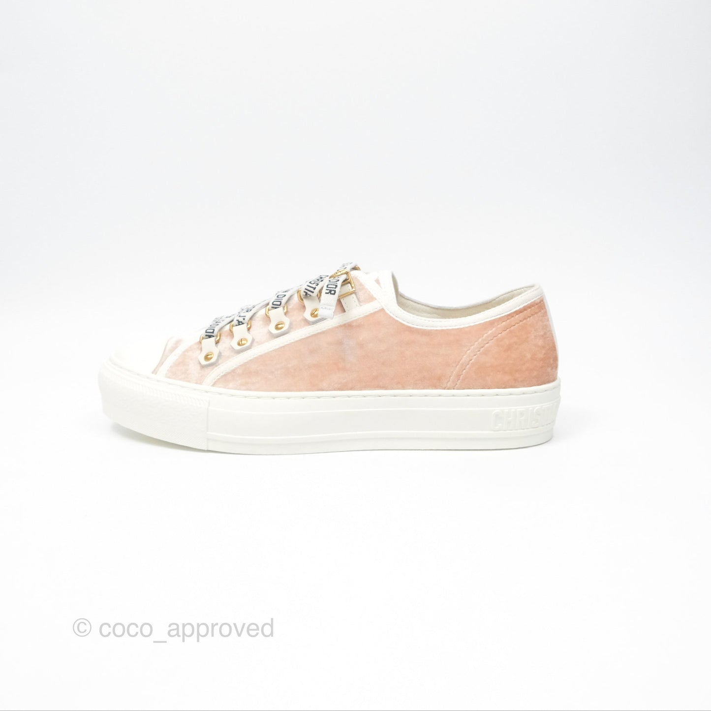 Dior Walk'N'Dior Low Top Sneakers Nude Size 38