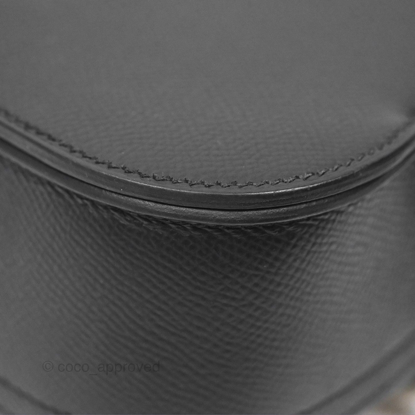 Hermès Della Cavalleria Mini Bag Noir 89 Epsom Palladium Hardware