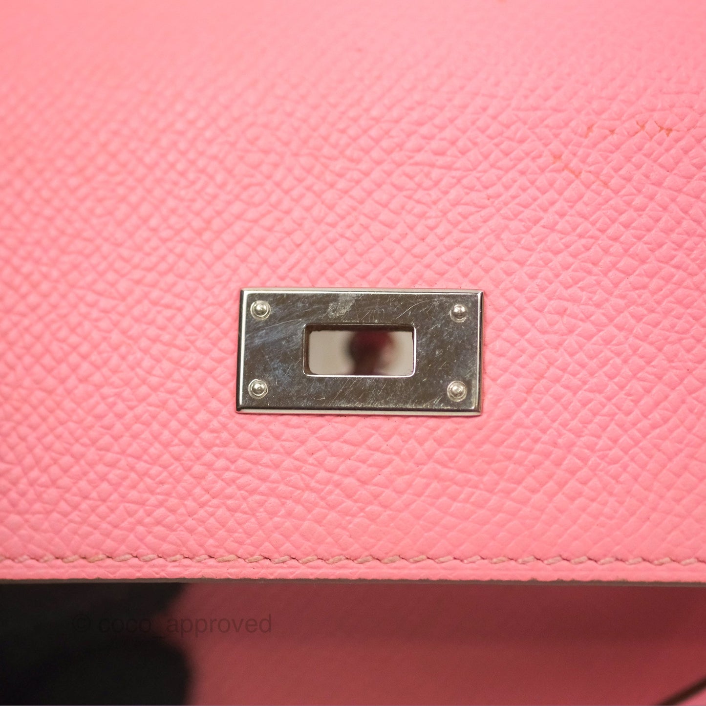 Hermès Small Kelly Wallet Rose Confetti Epsom Palladium Hardware