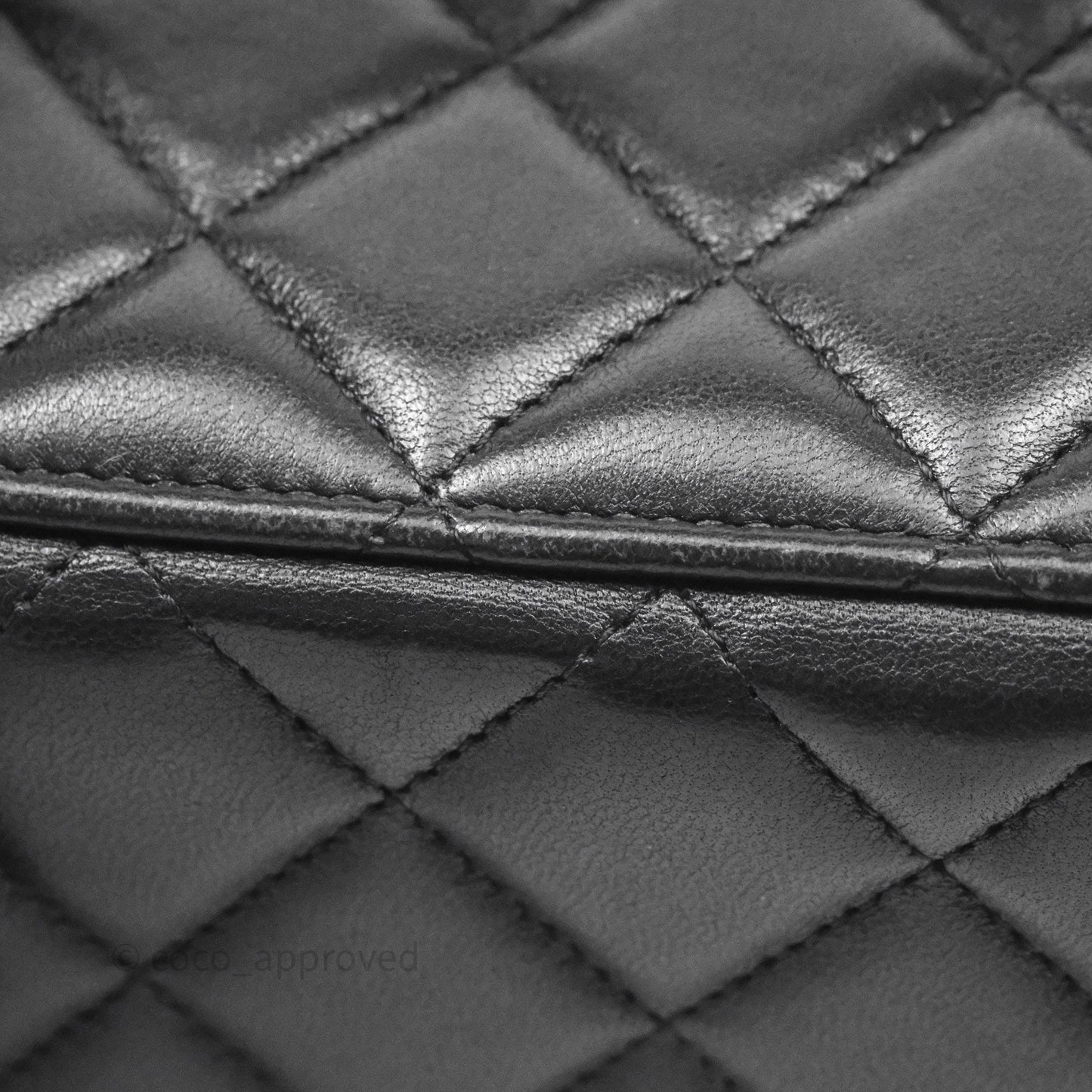 Chanel Vanity Rectangular Top Handle So Black Lambskin