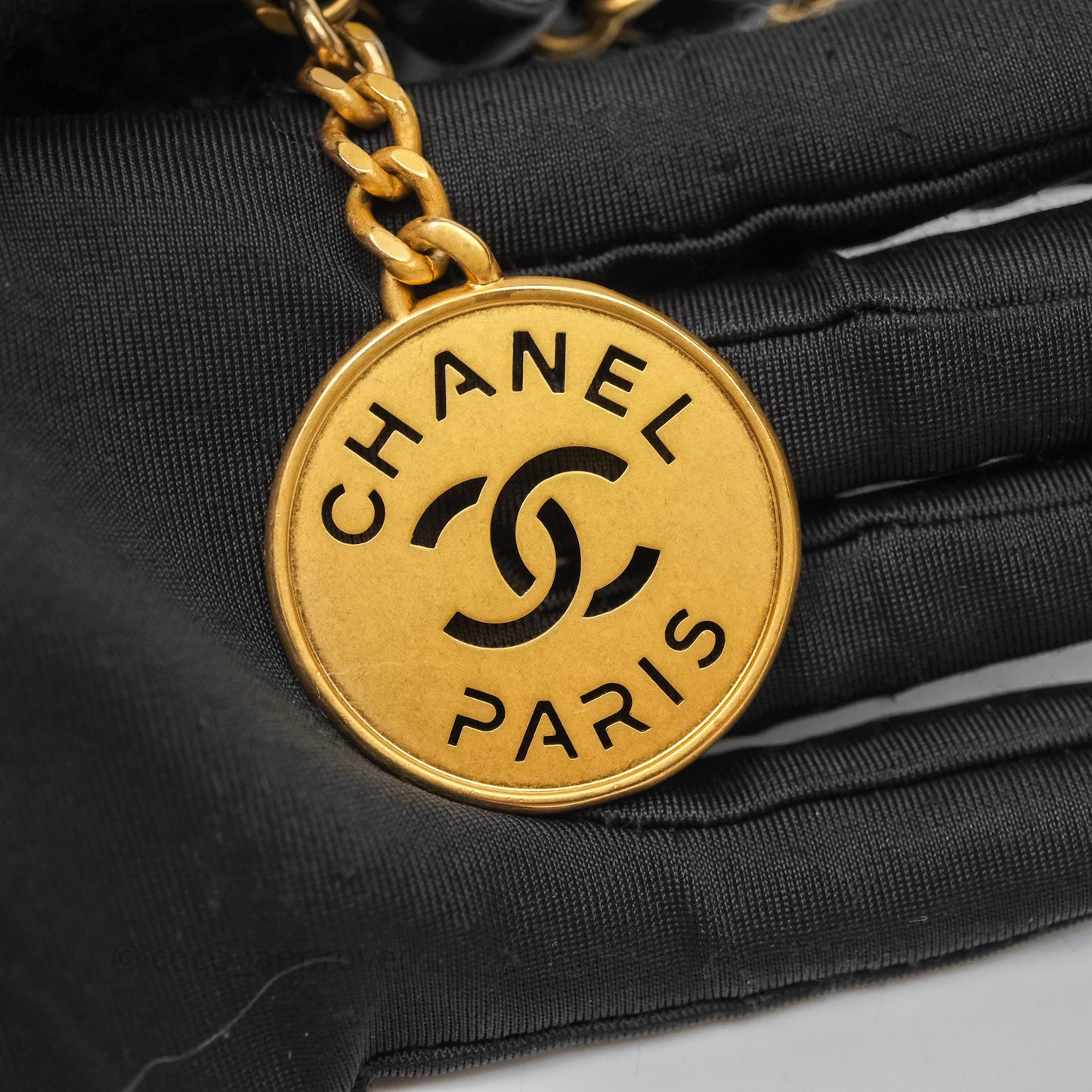 Chanel 22 Small Black Calfskin Aged Gold Hardware