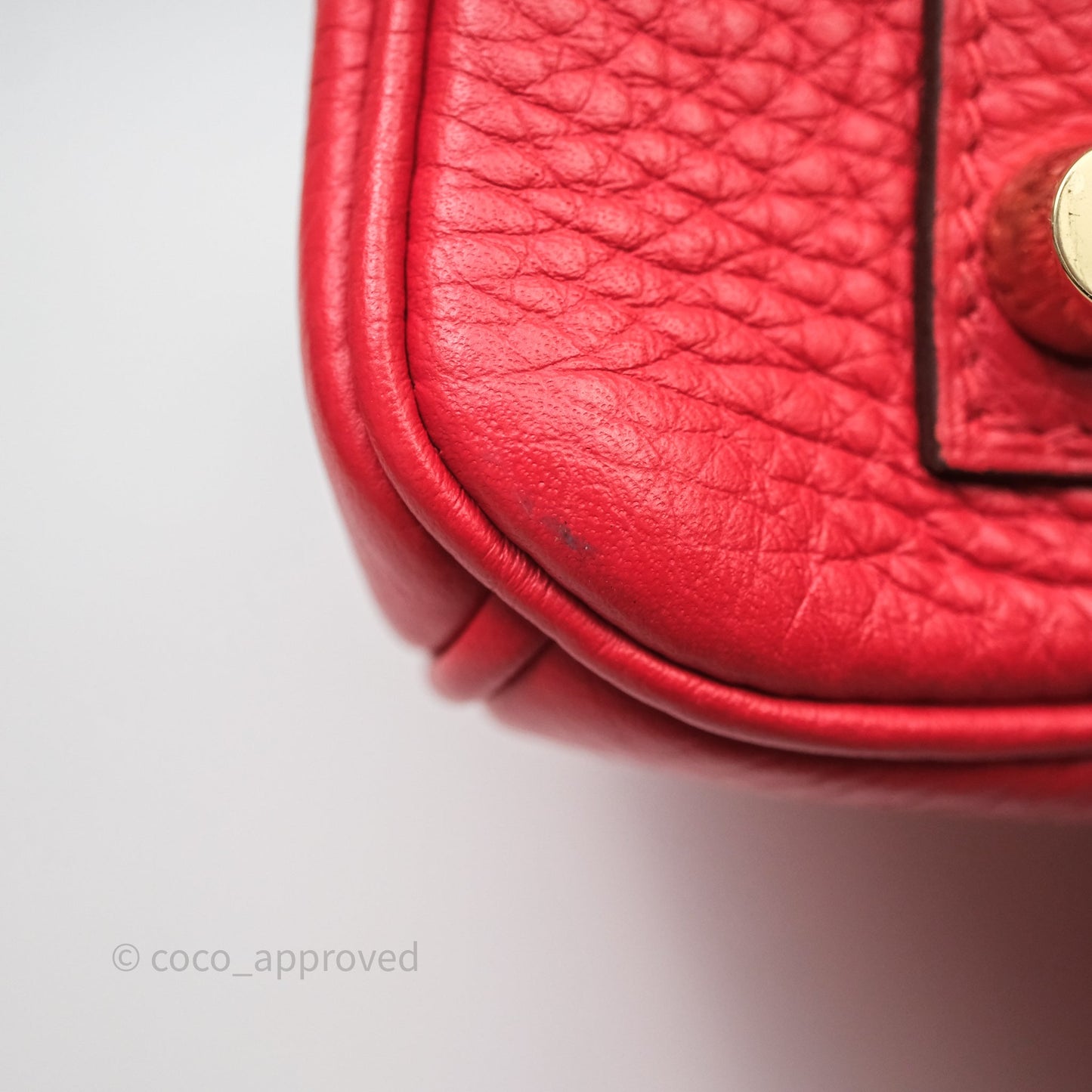 Hermes Birkin 30 Rouge Togo Gold Hardware