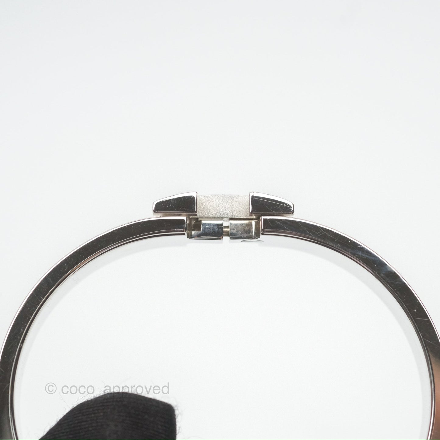 Hermès Clic H Bracelet Mint Palladium Hardware PM