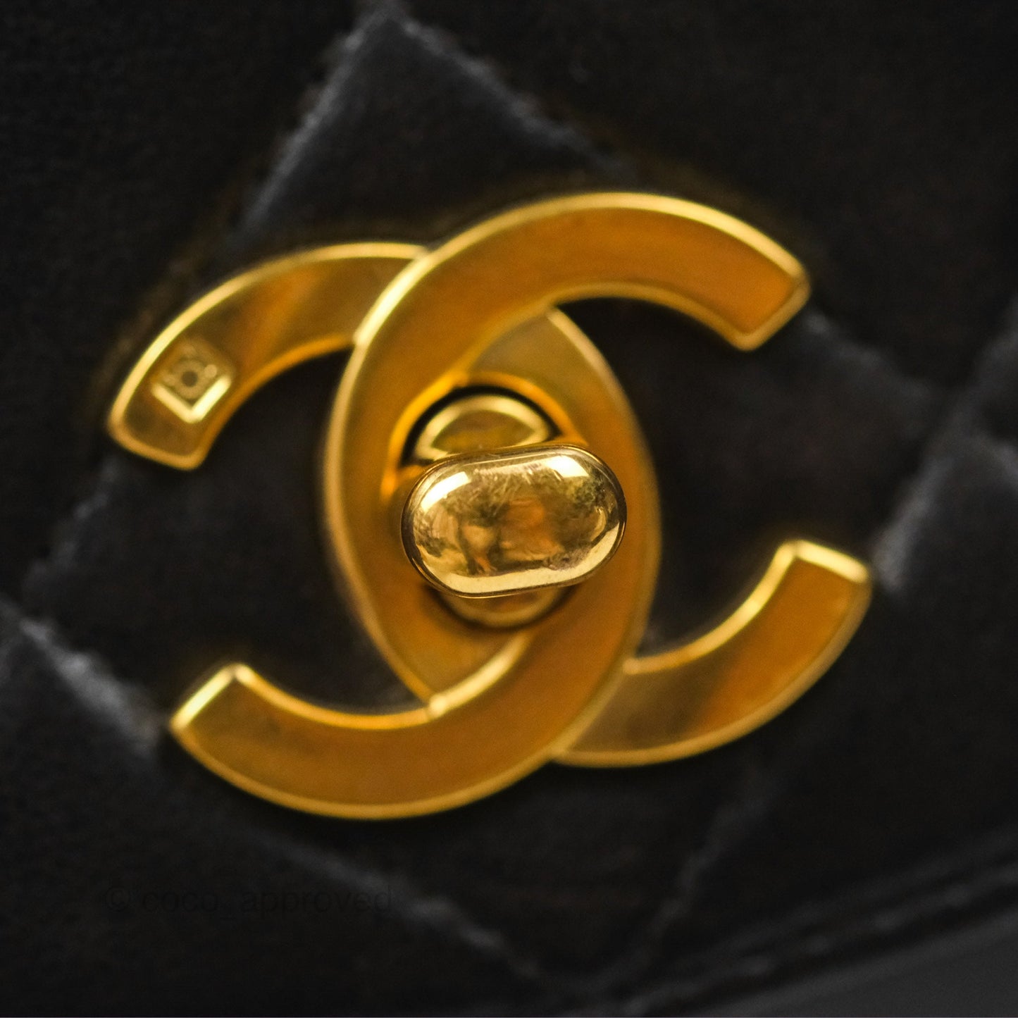Chanel Vintage CC Duma Backpack Black Lambskin 24K Gold Hardware