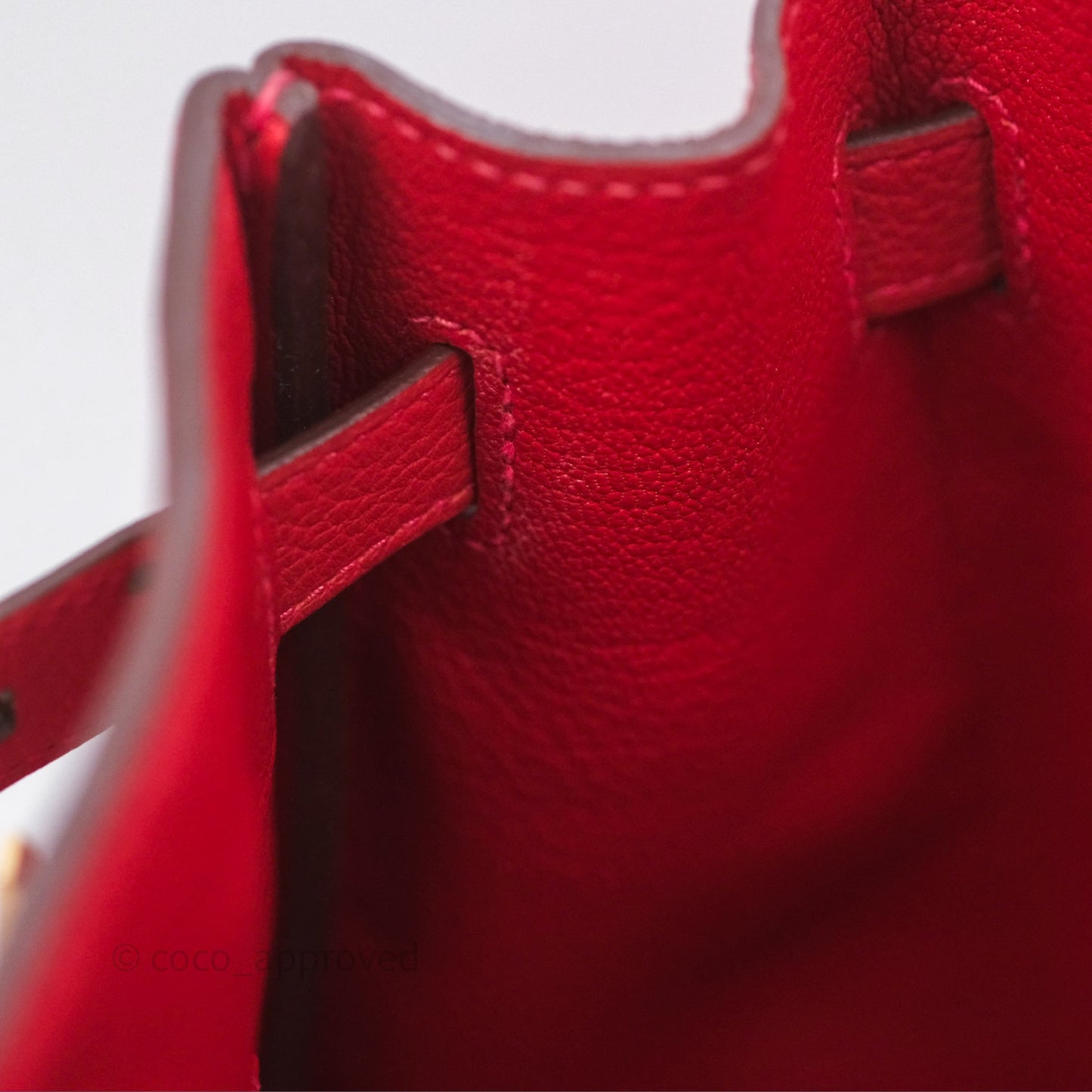 Hermès Birkin 30 Retourne Geranium D5 Togo Gold Hardware