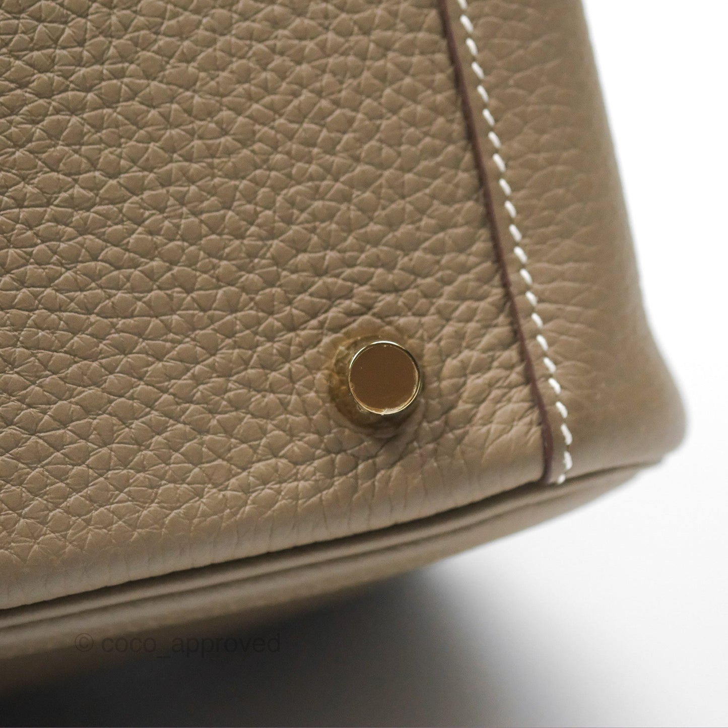 Hermès Lindy 26 Etoupe Clemence Gold Hardware