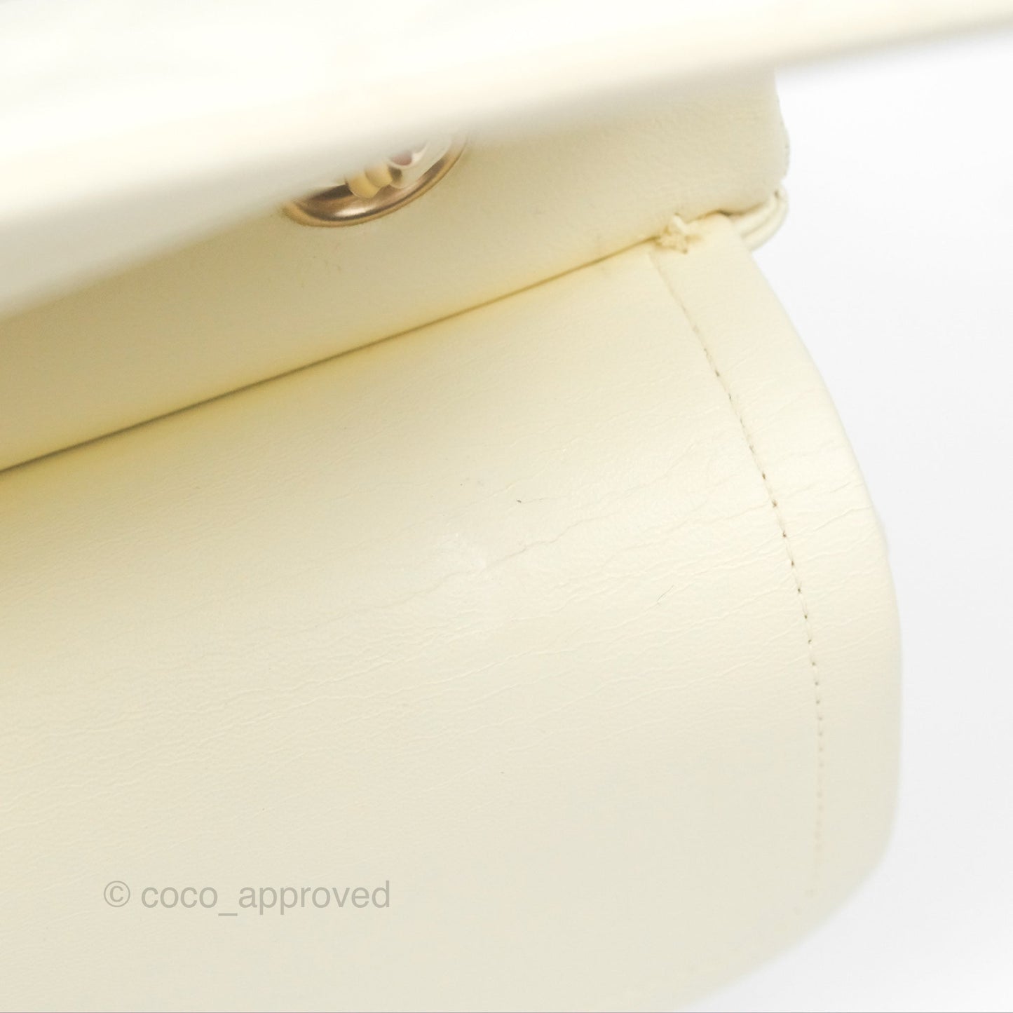 Chanel Medium Classic Flap Quilted Pale Yellow Lambskin Gold Hardware