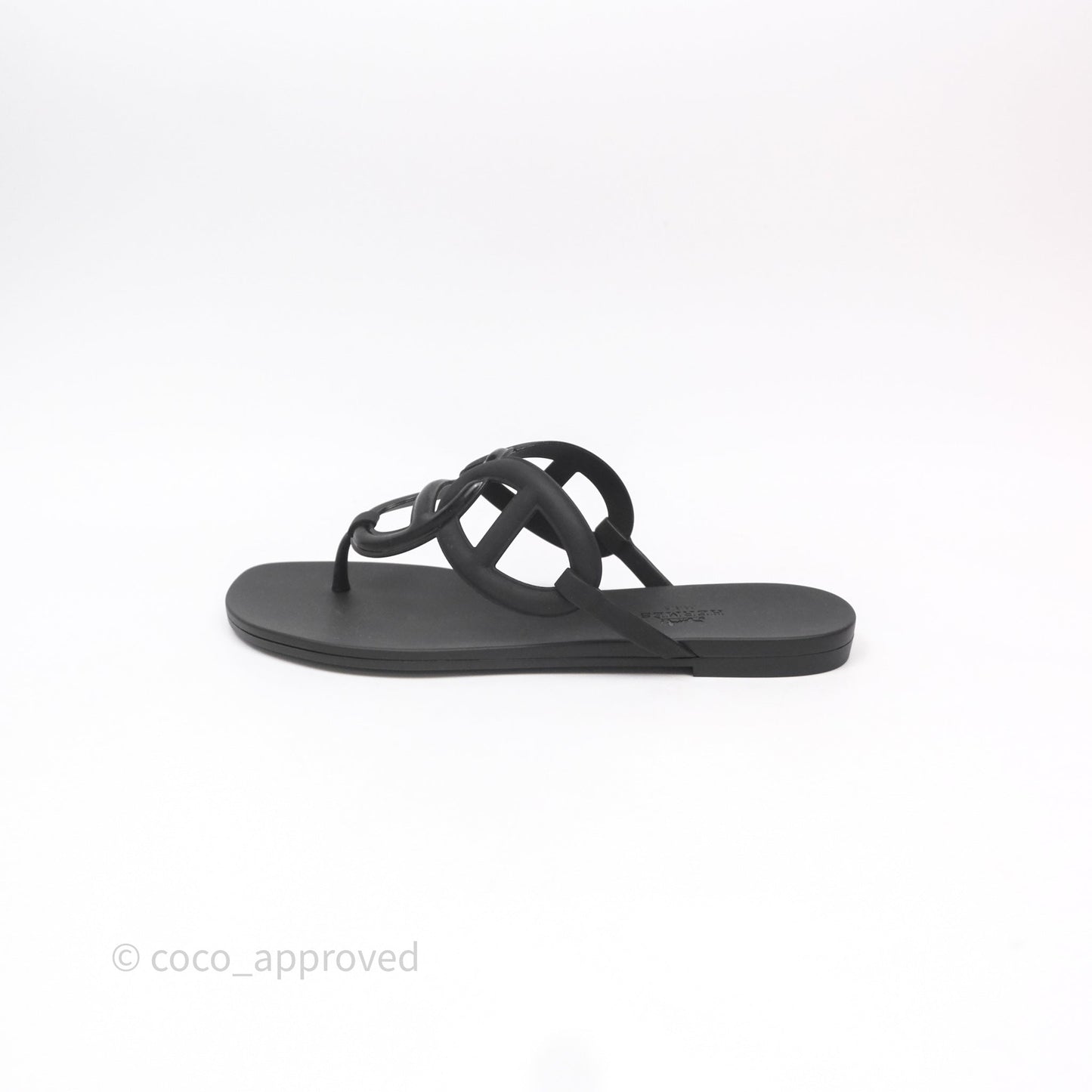 Hermes Egerie Sandal Noir Size 37