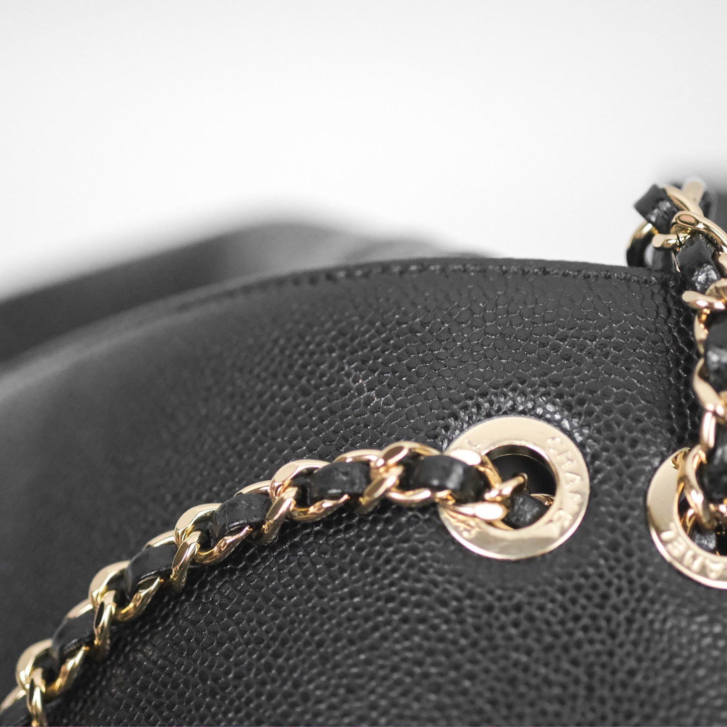 Chanel Quilted Business Affinity Backpack Black Caviar Gold Hardware