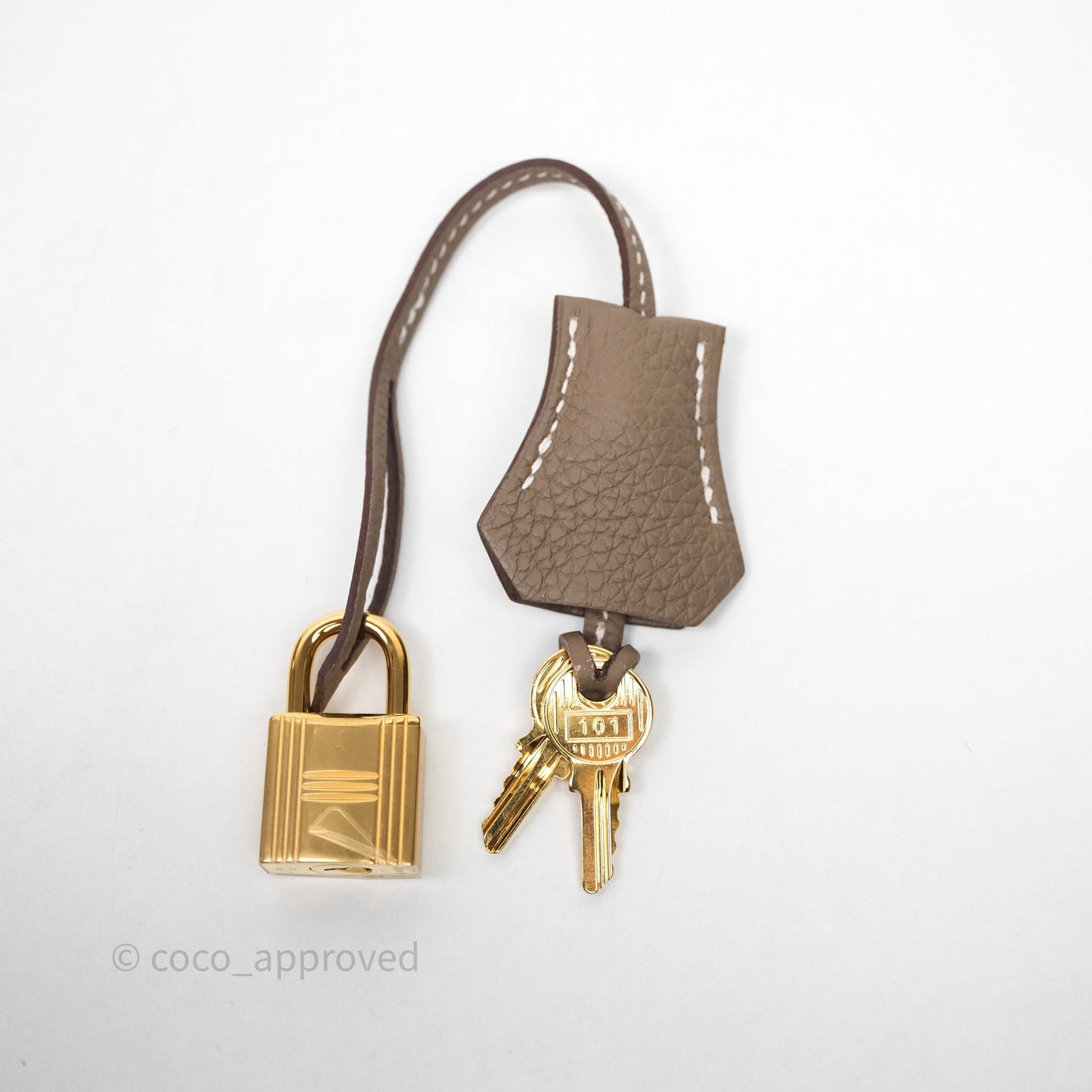 Hermes Kelly 25 Etoupe 18 Togo Gold Hardware