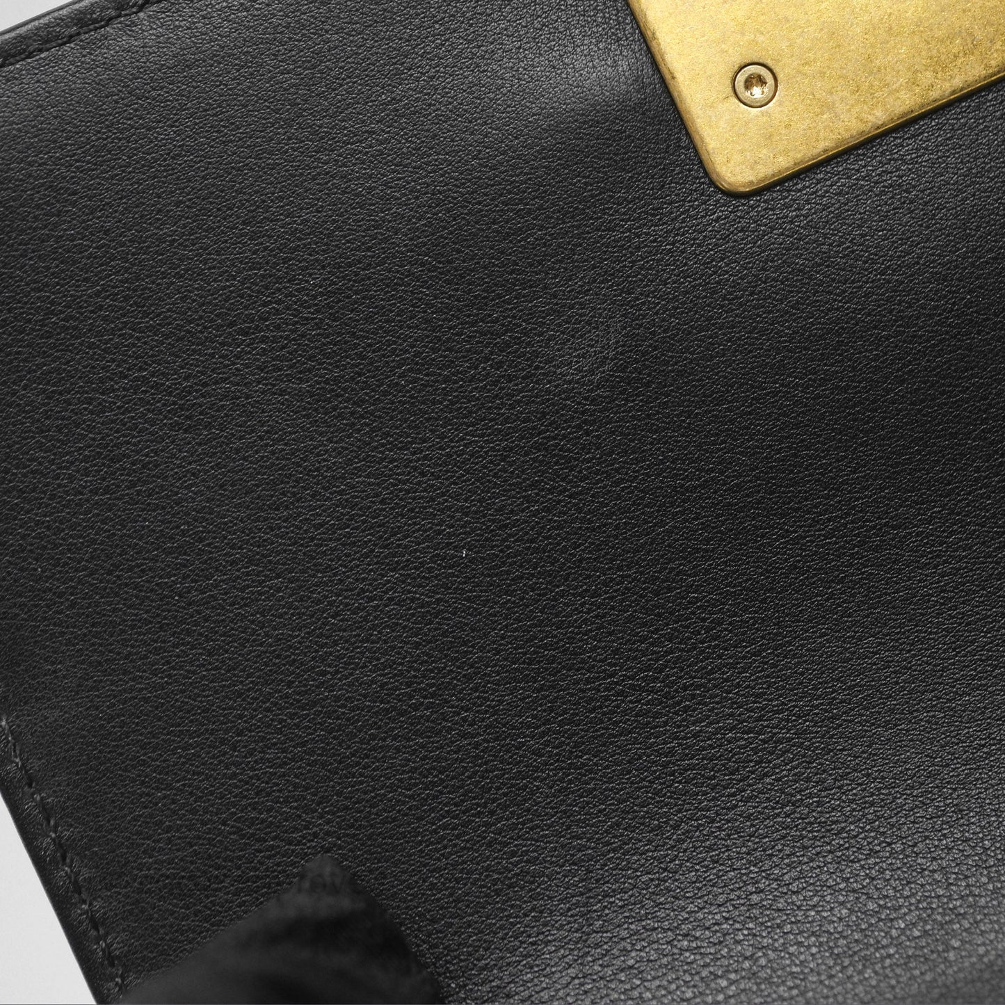 Chanel Small Boy Black Lambskin Aged Gold Hardware