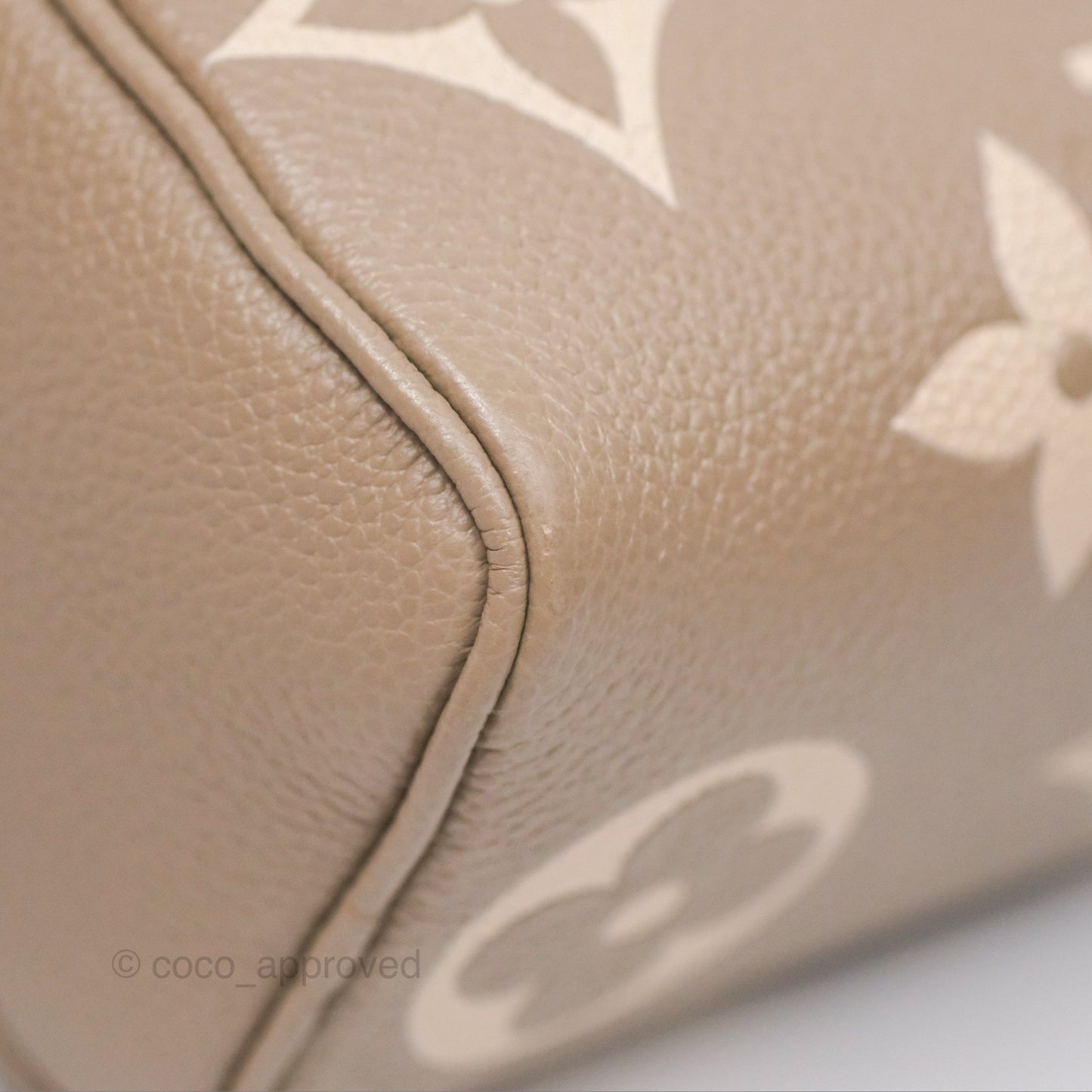 Louis Vuitton Nano Speedy Monogram Empreinte Dove/Cream