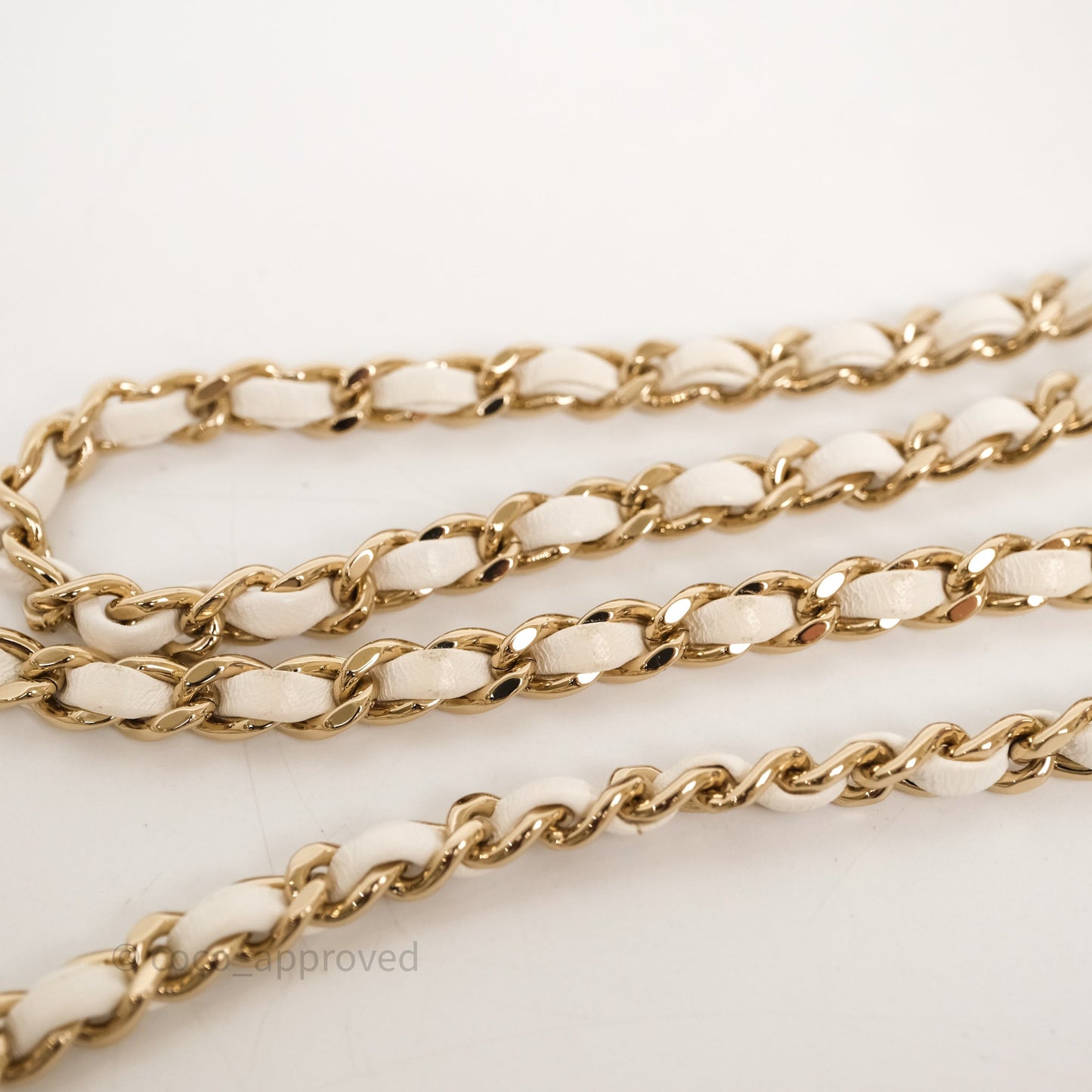 Chanel Large Heart Bag White Lambskin Gold Hardware