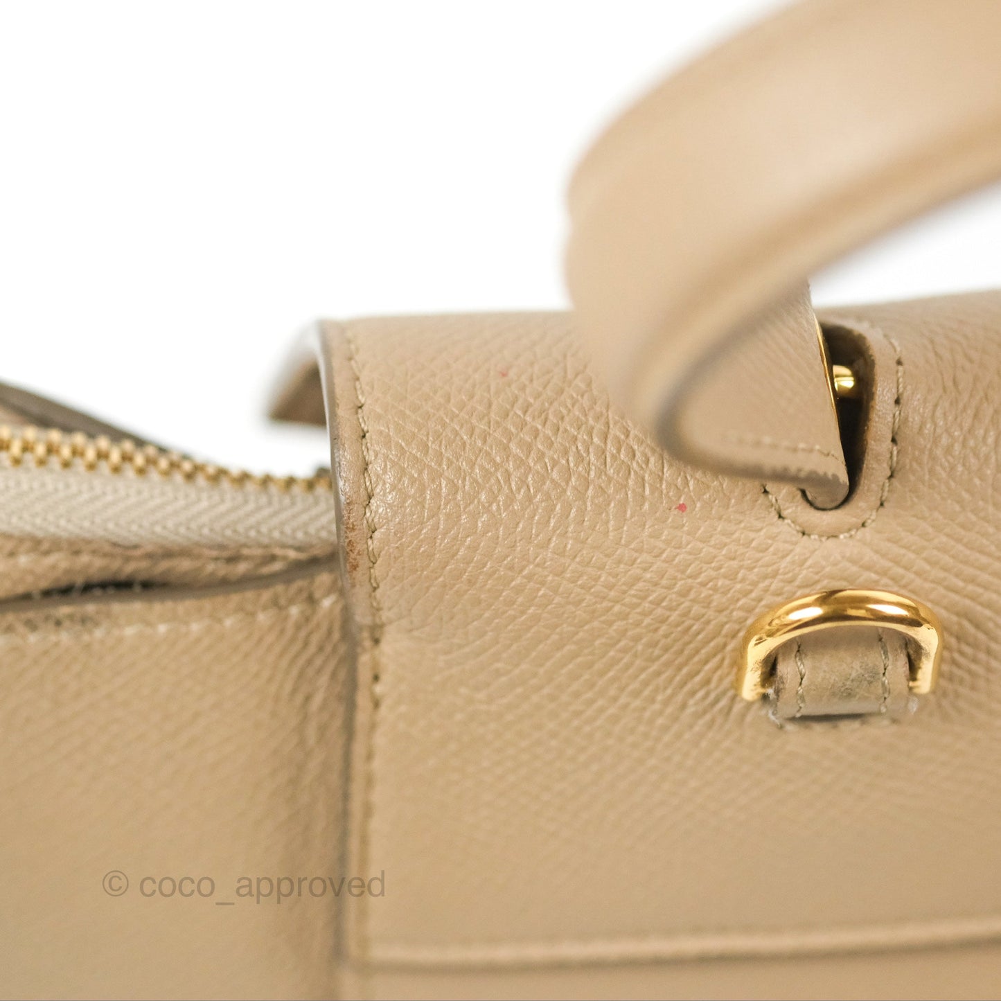 Celine Mini Belt Bag Light Taupe Grained Calfskin Gold Hardware