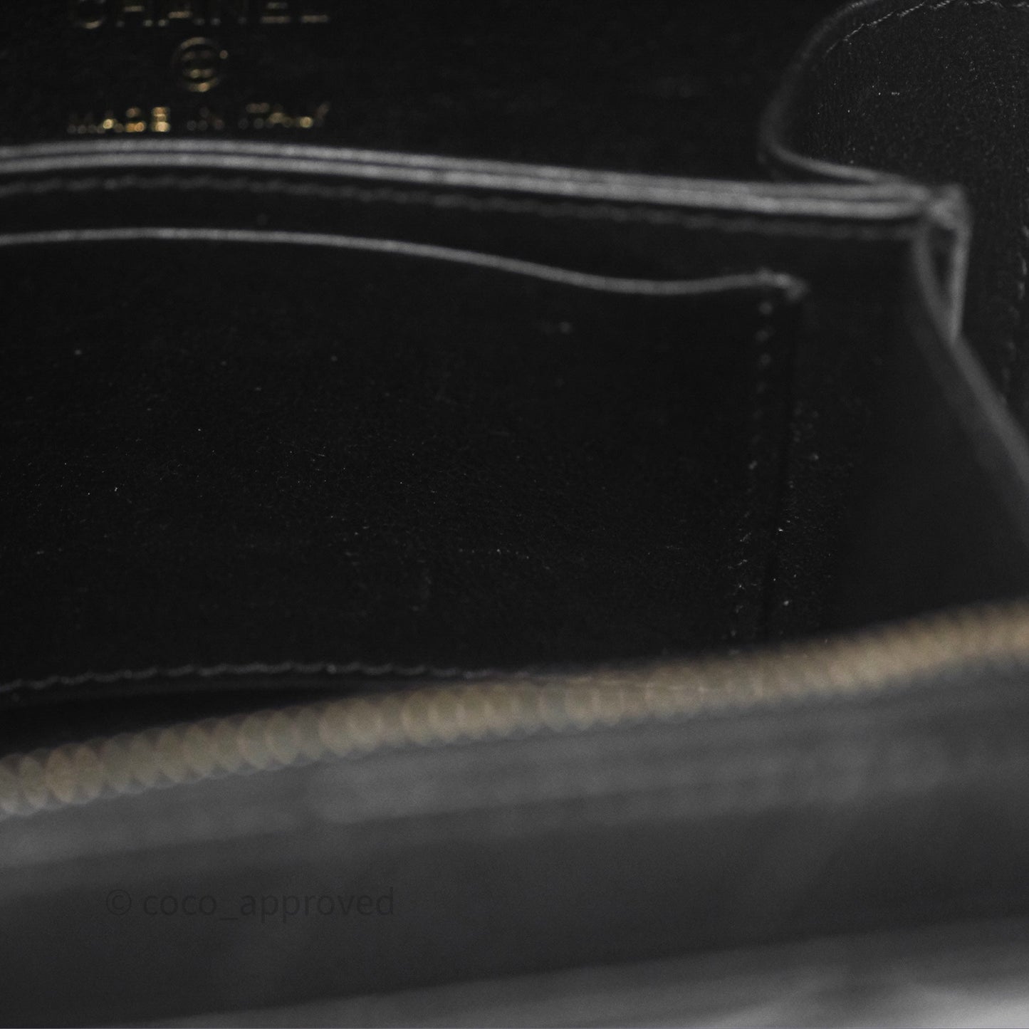 Chanel Top Handle Vanity Case Black Lambskin Aged Gold Hardware 22A