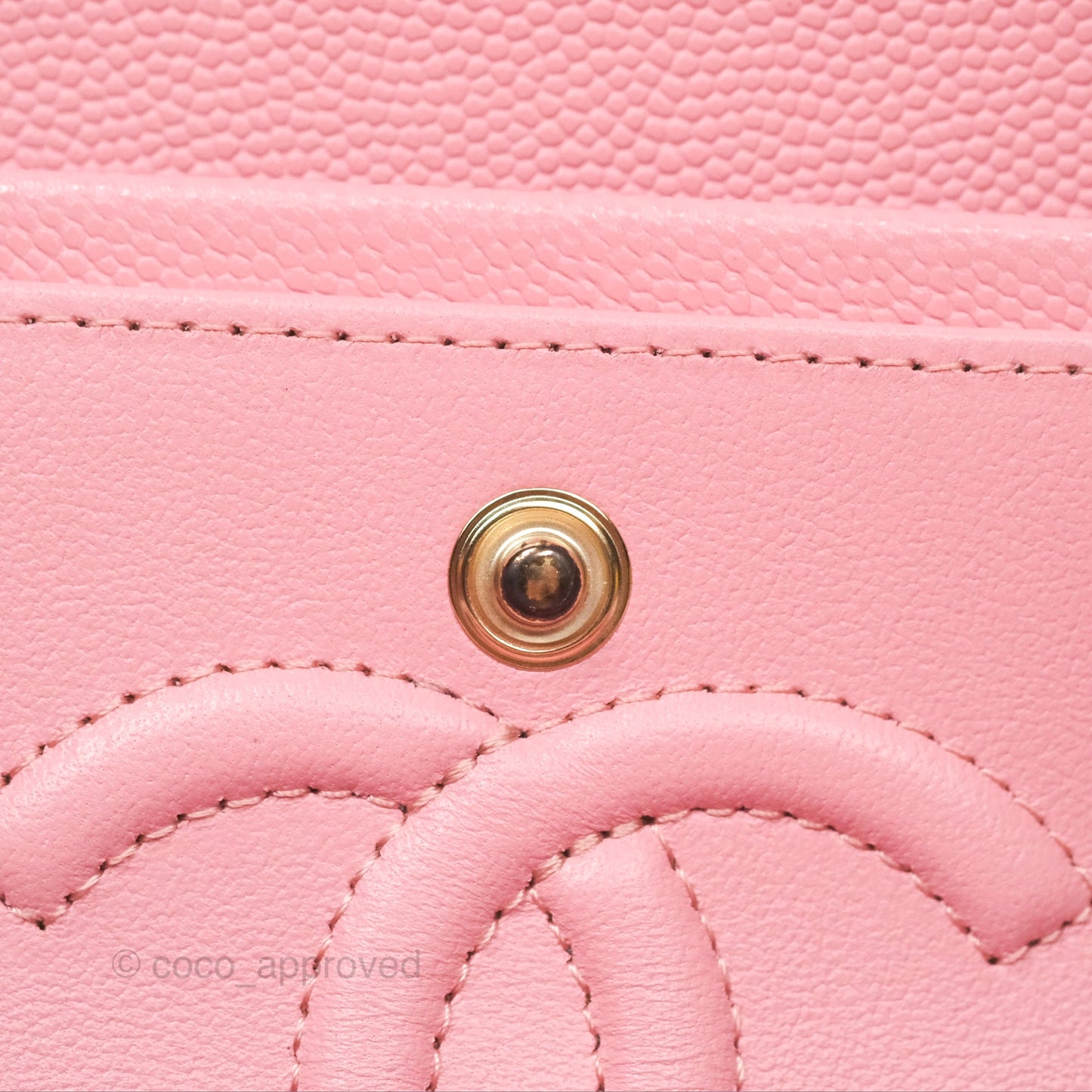 Chanel Small Classic Flap Quilted Sakura Pink Caviar Gold Hardware