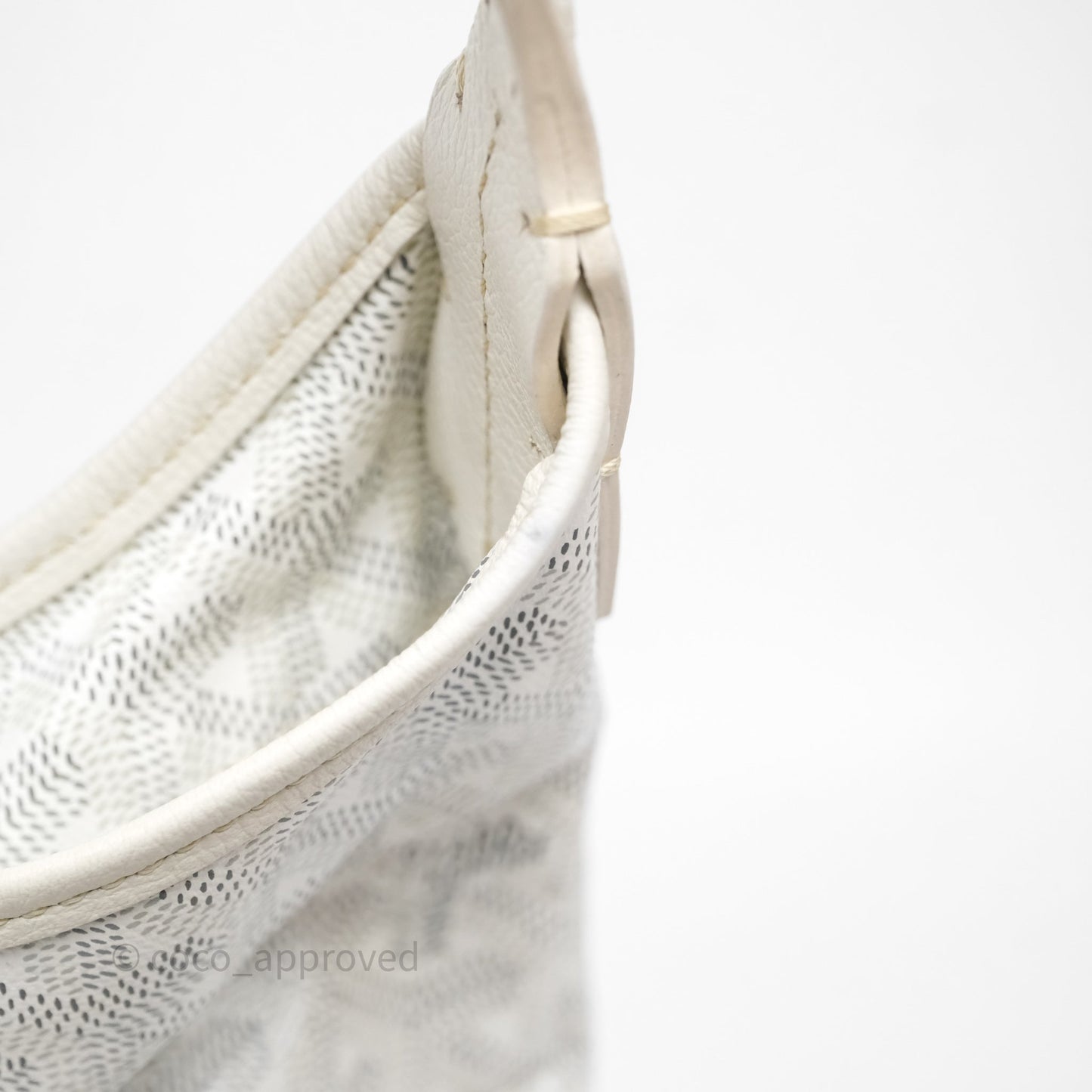 Goyard Bohème Hobo Bag PM White Goyardine Canvas