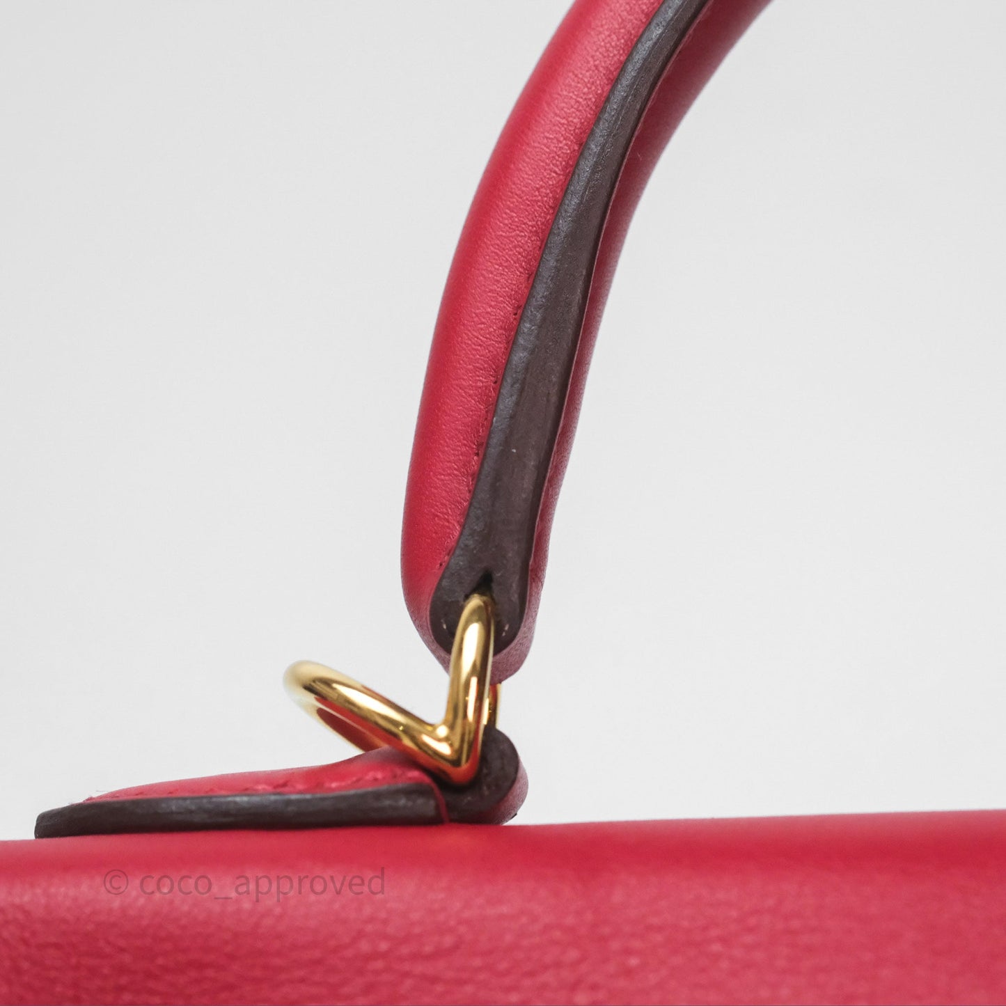 Hermès Kelly II 25 Retourne Swift Rouge Piment 5X Gold Hardware