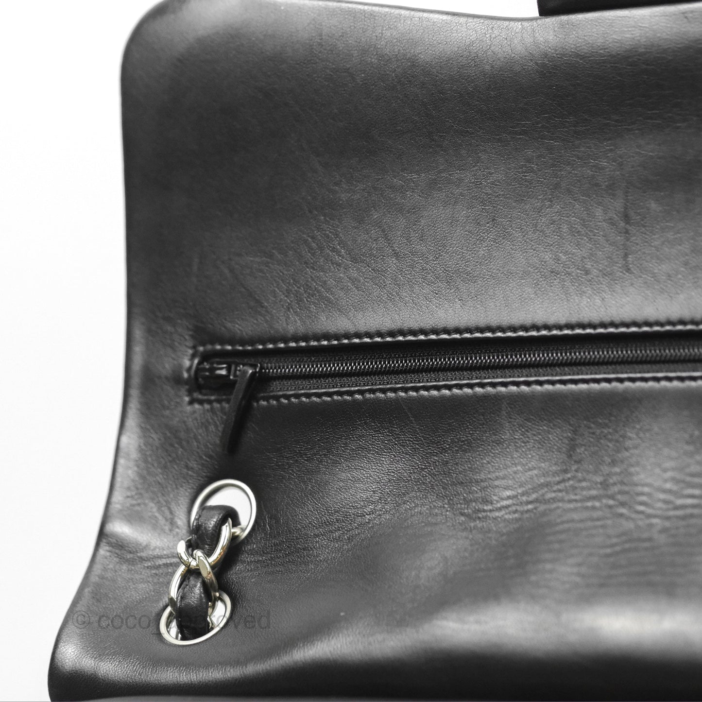 Chanel Jumbo Double Flap Black Lambskin Silver Hardware⁣⁣