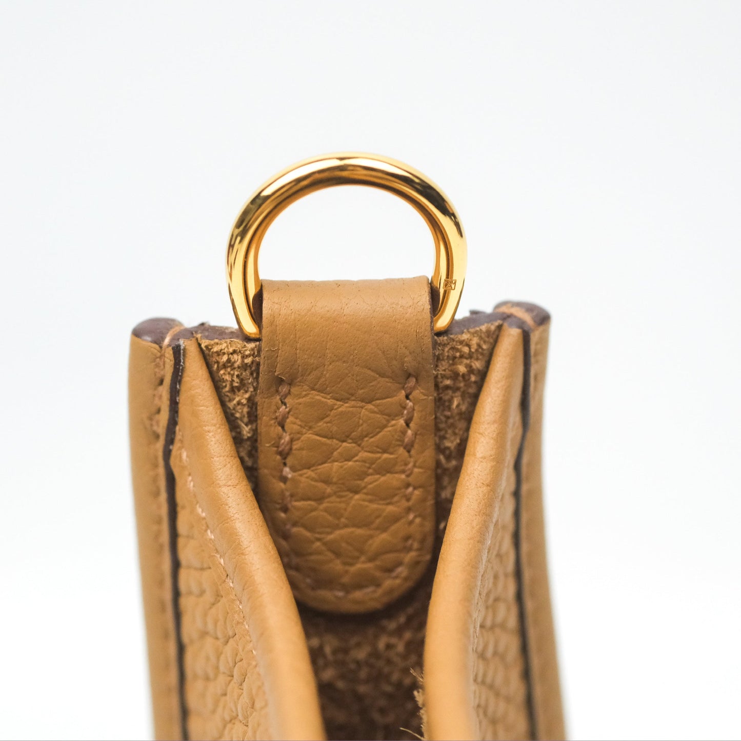 Hermès Mini Evelyne 16 Biscuit 48 Clemence Gold Hardware