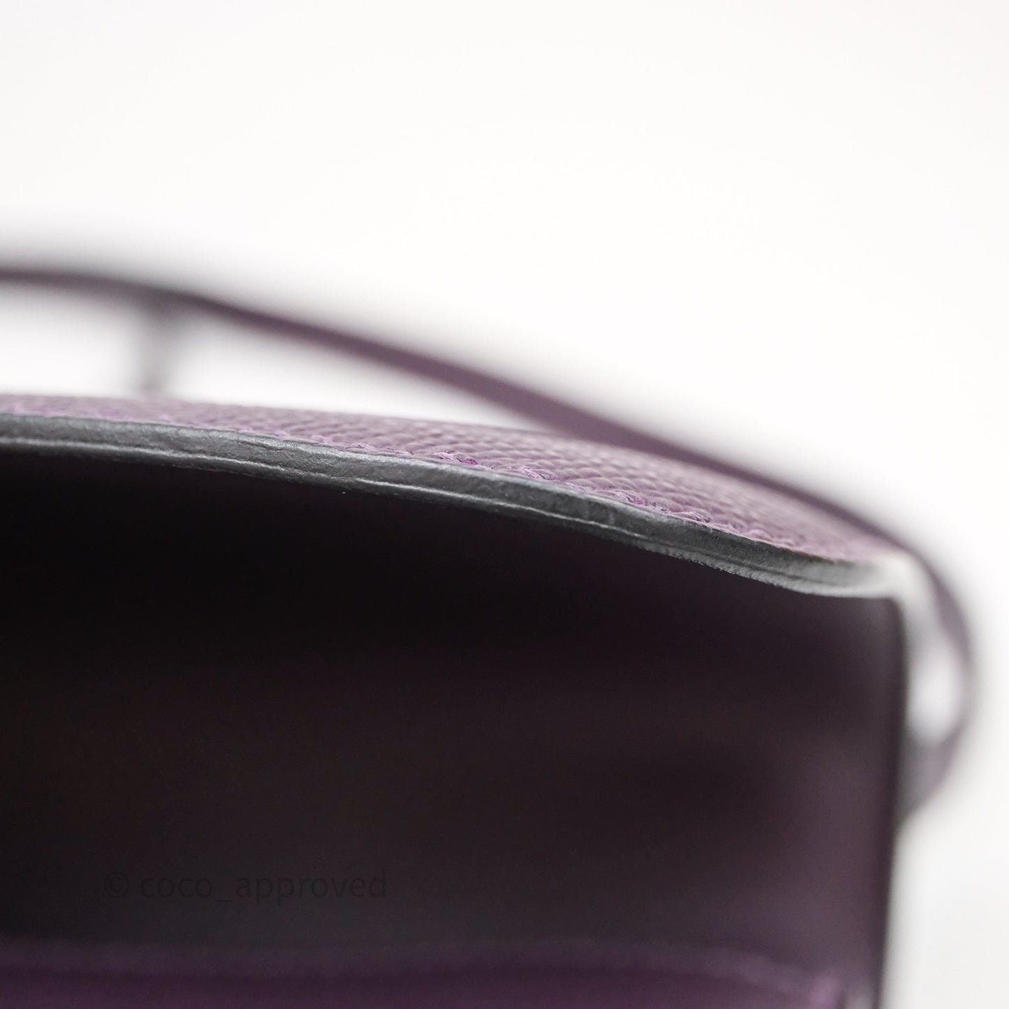 Hermès Constance Elan Raisin 59 Epsom Gold Hardware
