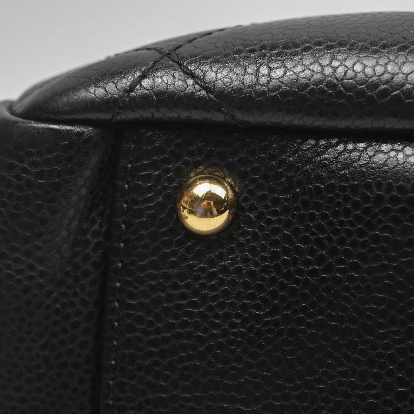Chanel Quilted Caviar Leather Timeless CC Soft Shopping Tote Bag Black