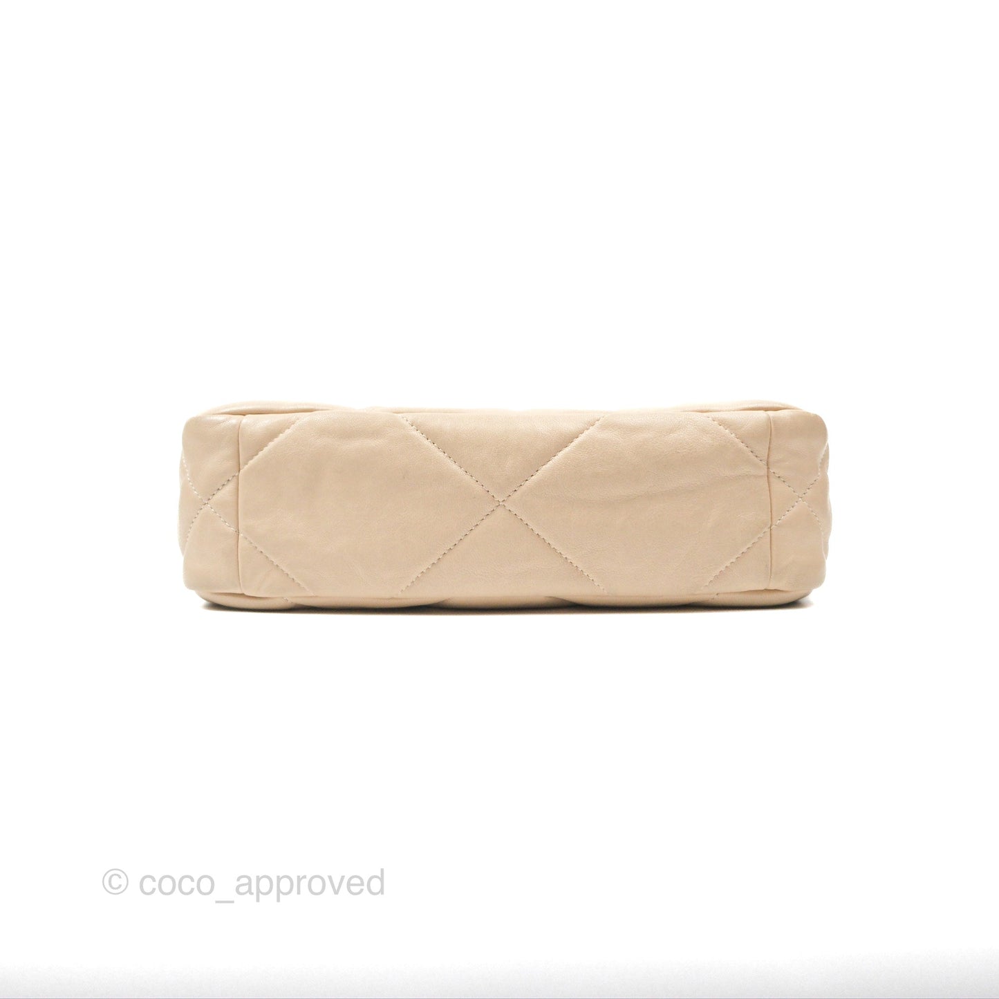 Chanel 19 Small Beige Goatskin Mixed Hardware