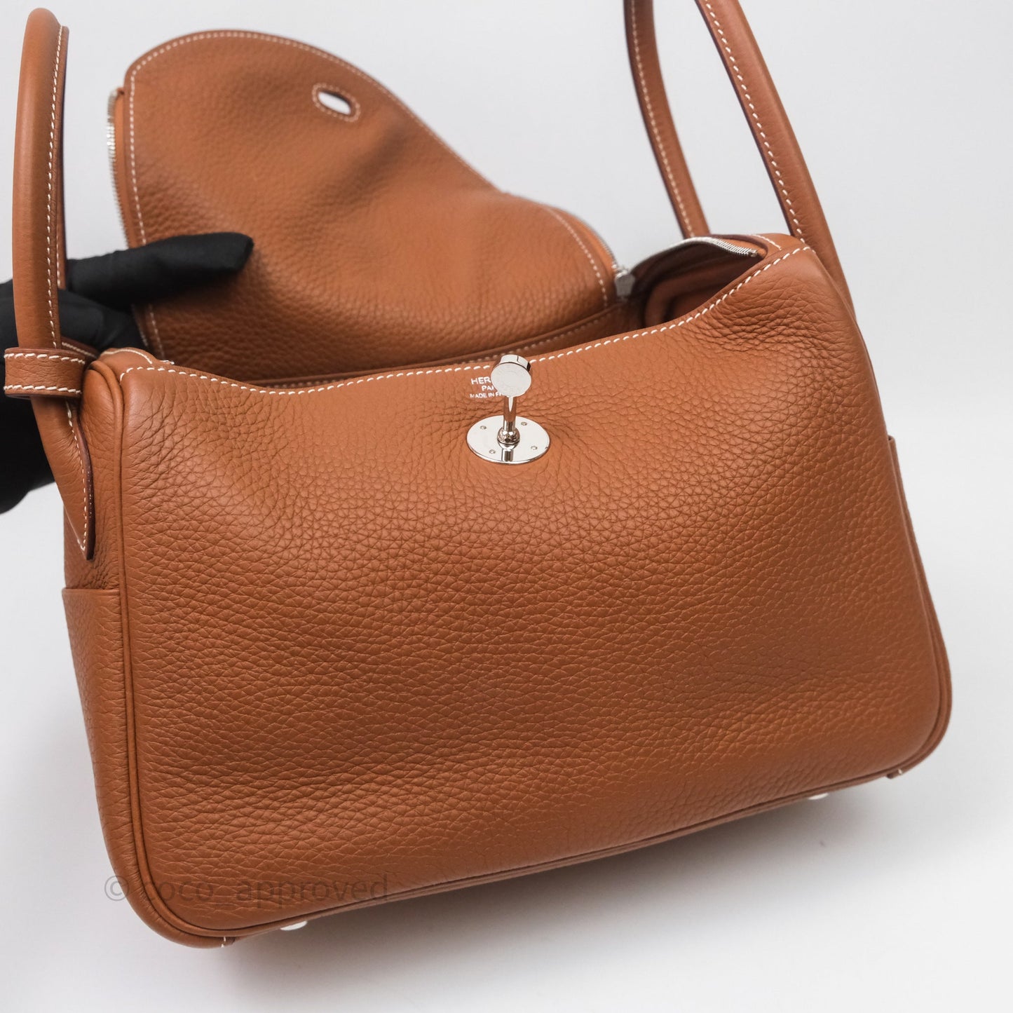 Hermès Lindy 26 Gold Clemence Palladium Hardware