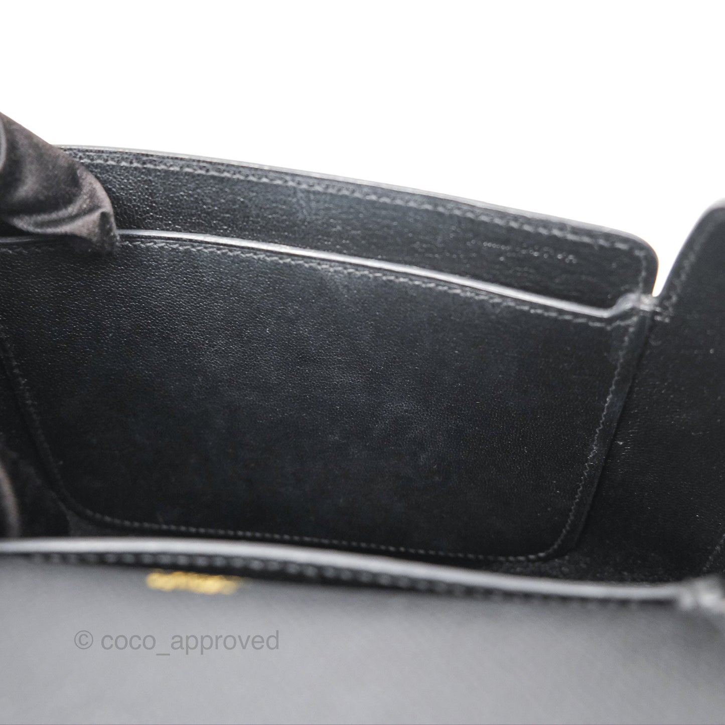 Hermes Octogone 23 Black Epsom