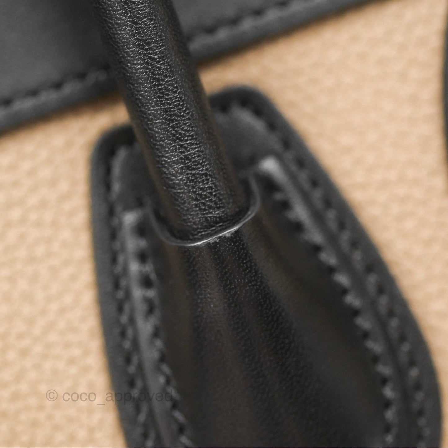 Celine Nano Luggage Grained Calfskin Gold Hardware Orange/Black/Beige