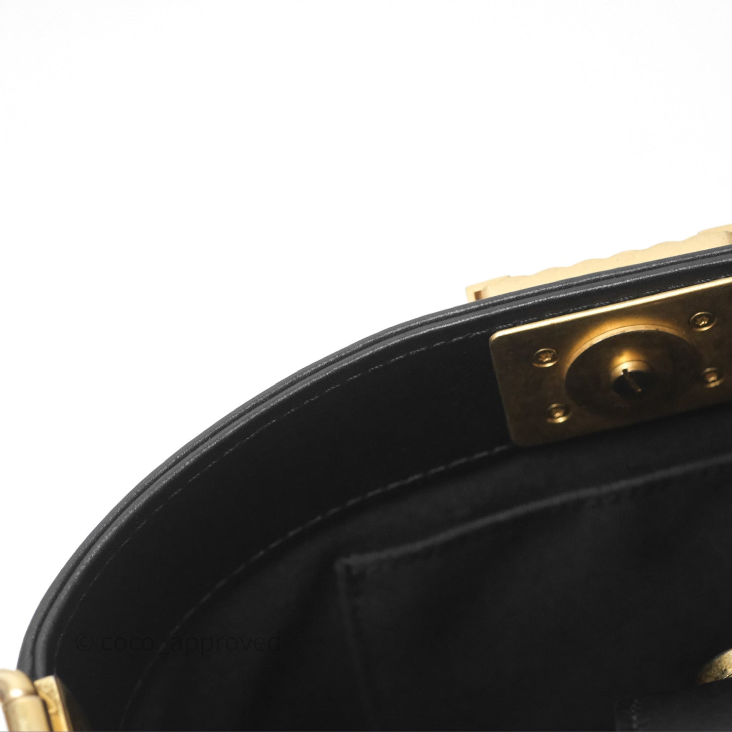 Chanel Quilted Boy Bucket Bag Black Lambskin Aged Gold Hardware