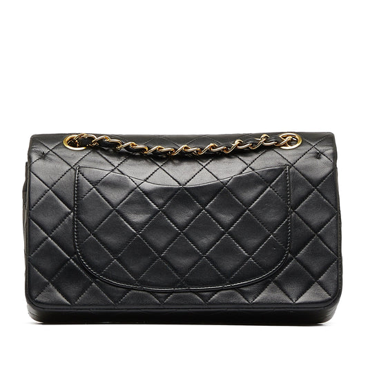 Luxury Chanel Classic Double Flap Small Black Lambskin Gold