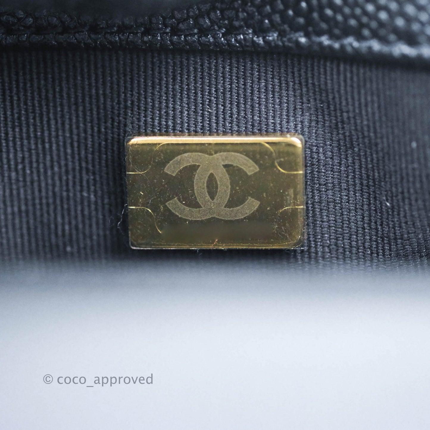 Chanel Quilted My Perfect Mini Iridescent Black Caviar Aged Gold Hardware 21K