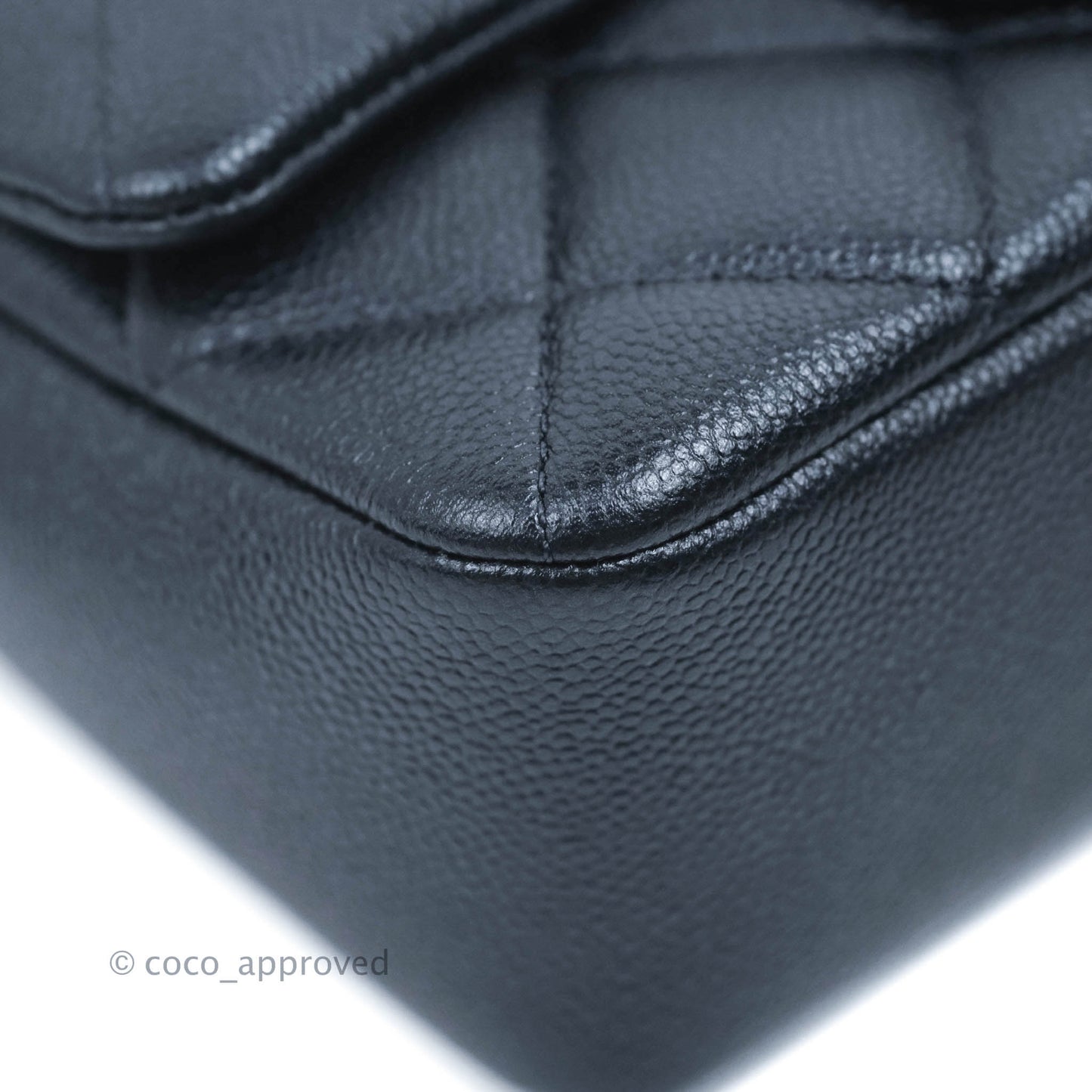 Chanel Quilted My Perfect Mini Iridescent Black Caviar Aged Gold Hardware 21K