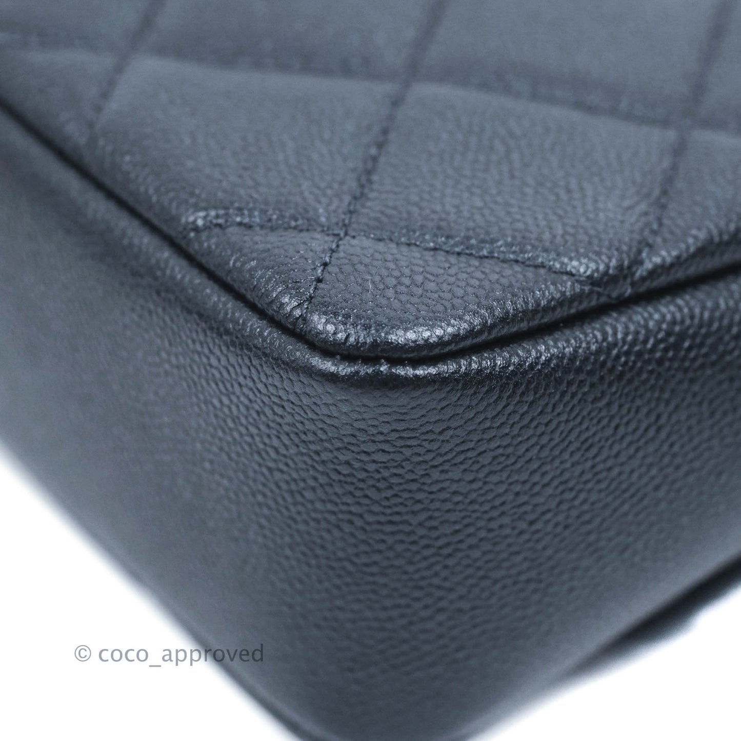 Chanel Quilted My Perfect Mini Iridescent Black Caviar Aged Gold Hardware 21K