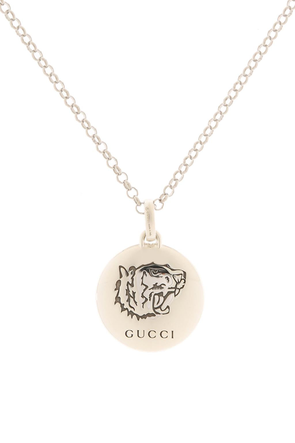Luxury Gucci Trending 2025 Blind X Love Round Necklace in Silver