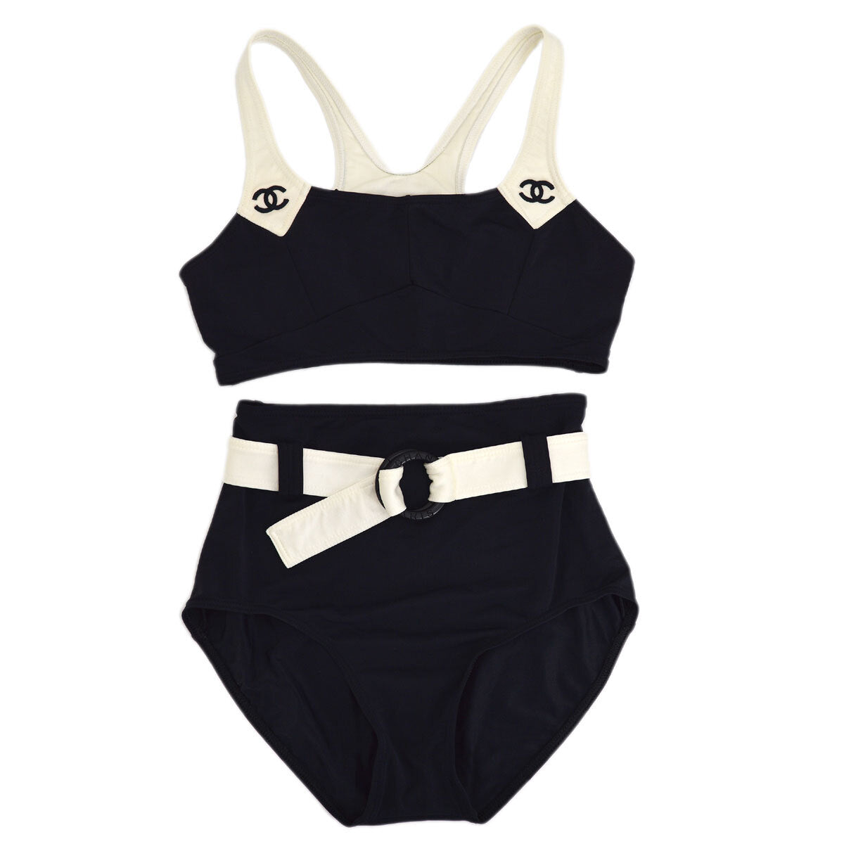 Luxury Chanel Swimwear Swimsuit Black #38