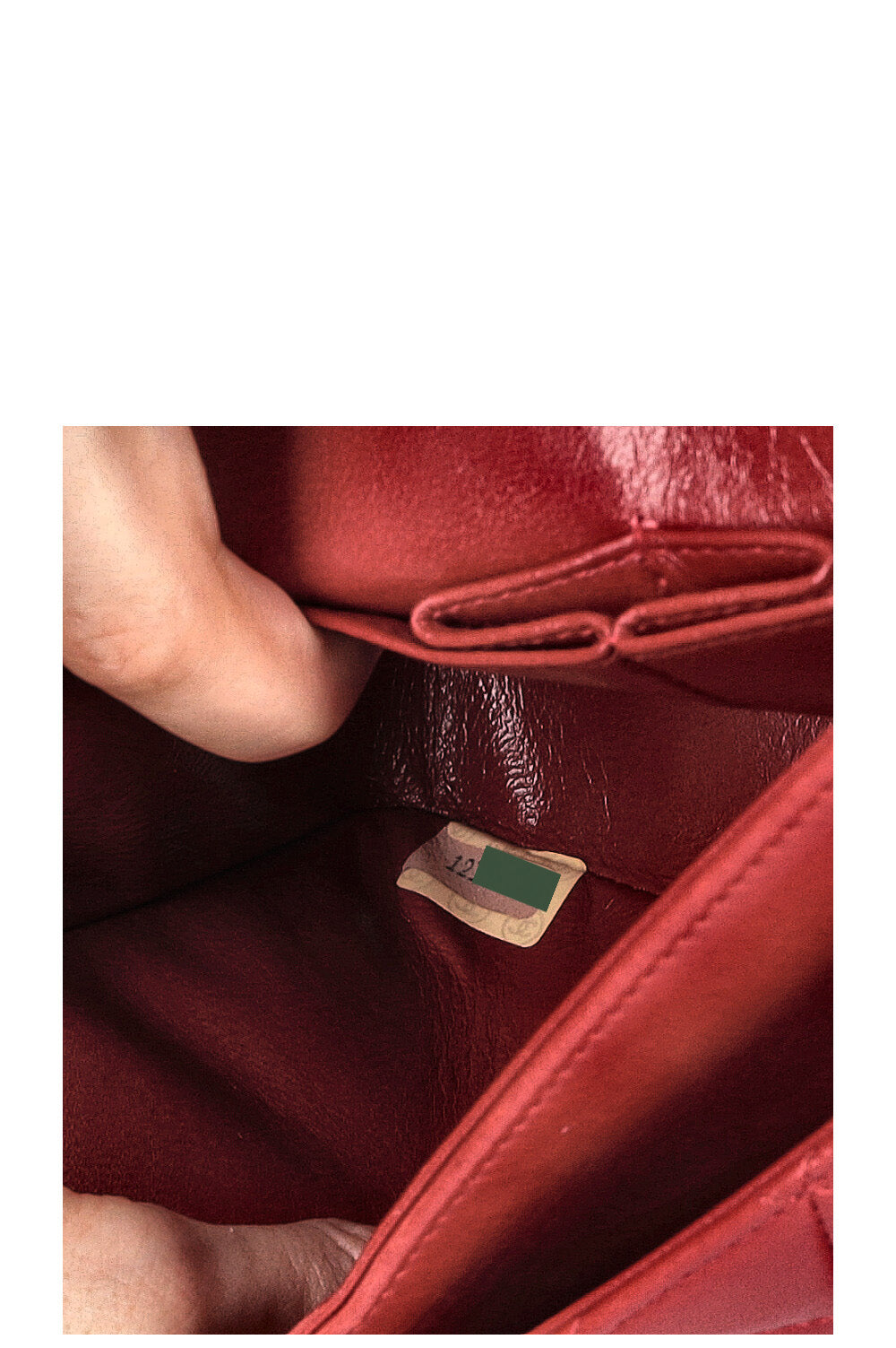 CHANEL Vintage Double Flap Bag Small Red