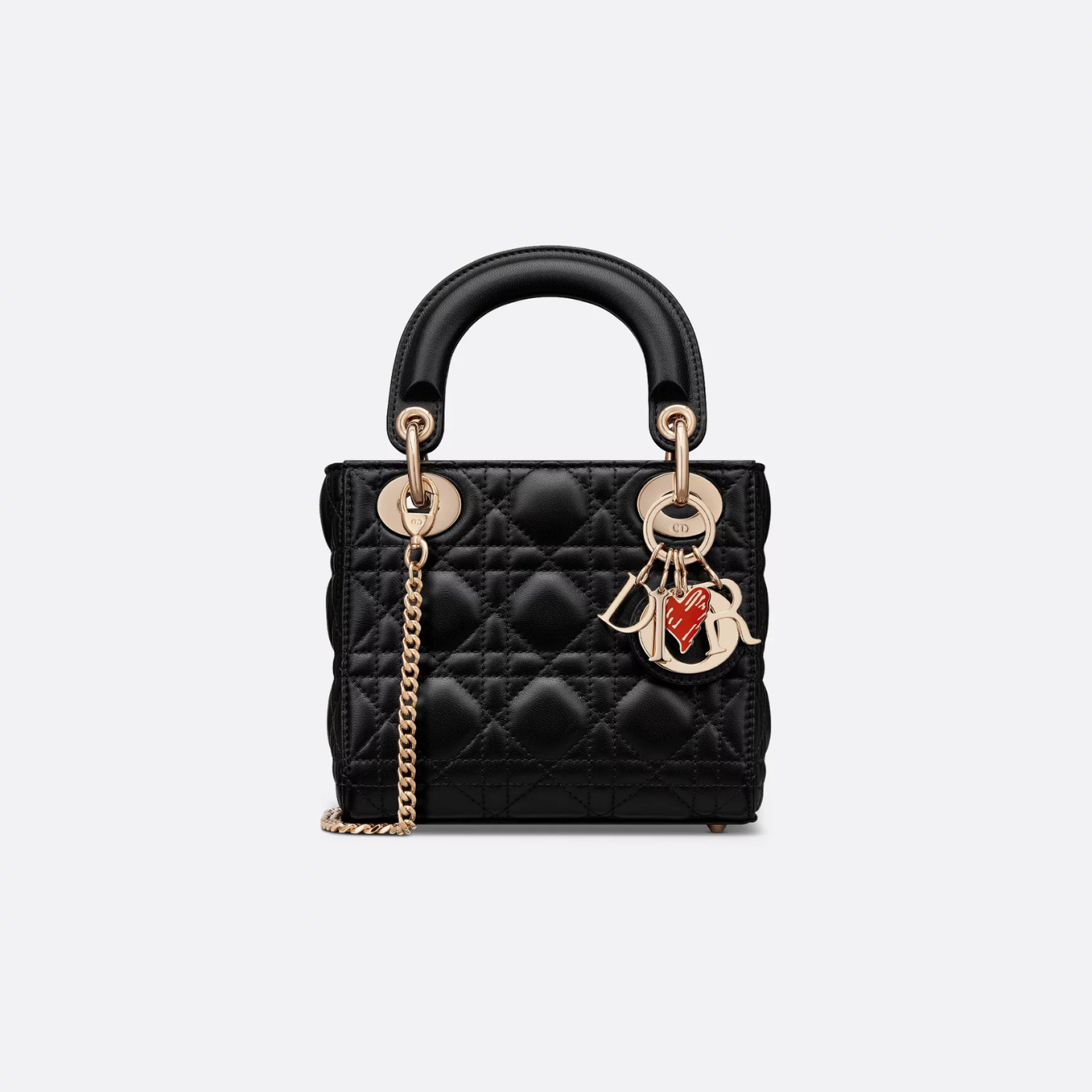 Luxury Dioramour Mini Lady Luxury Dior Bag Black Cannage Lambskin